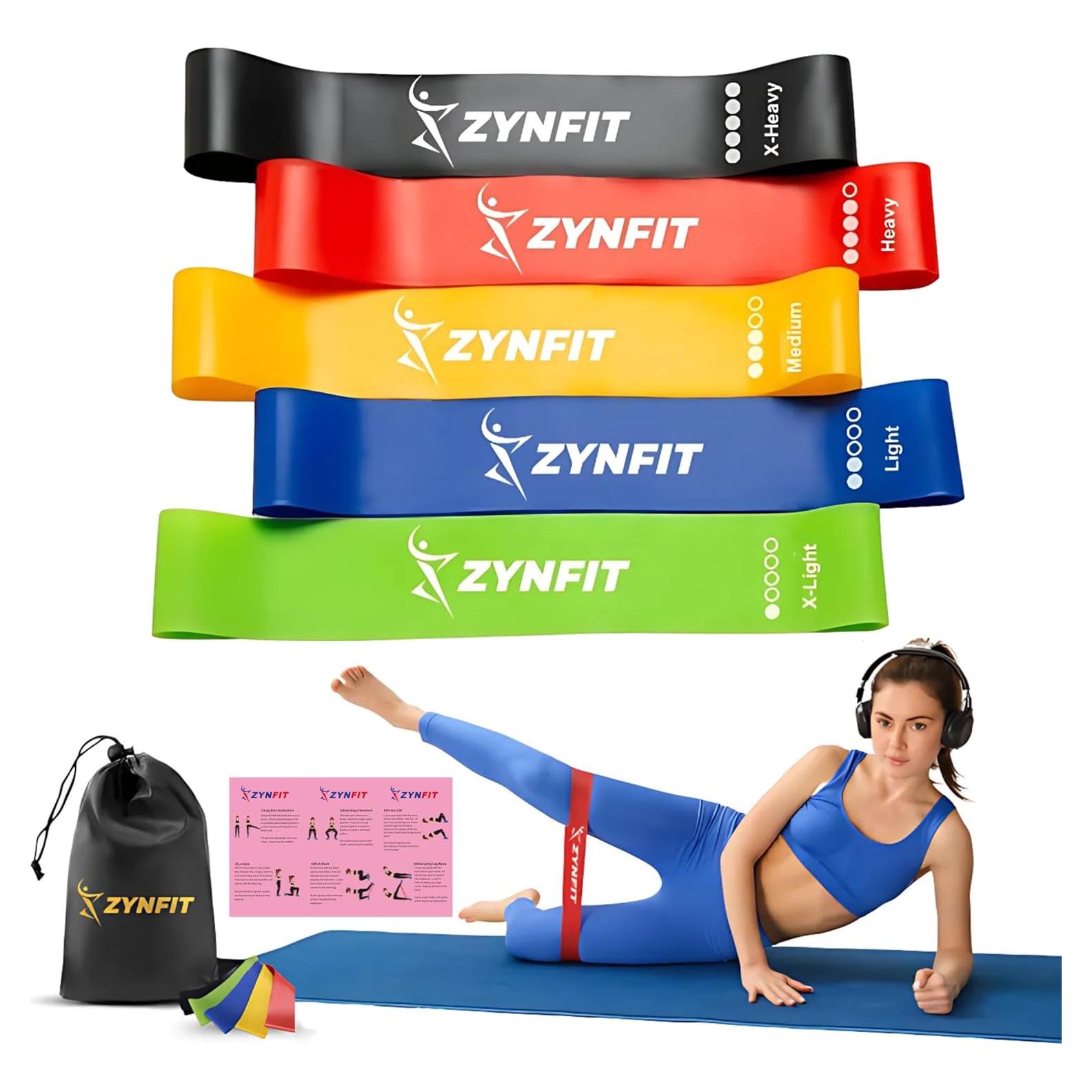 Bandas de Resistencia ZYNFIT - 5 Niveles para Ejercicio y Terapia