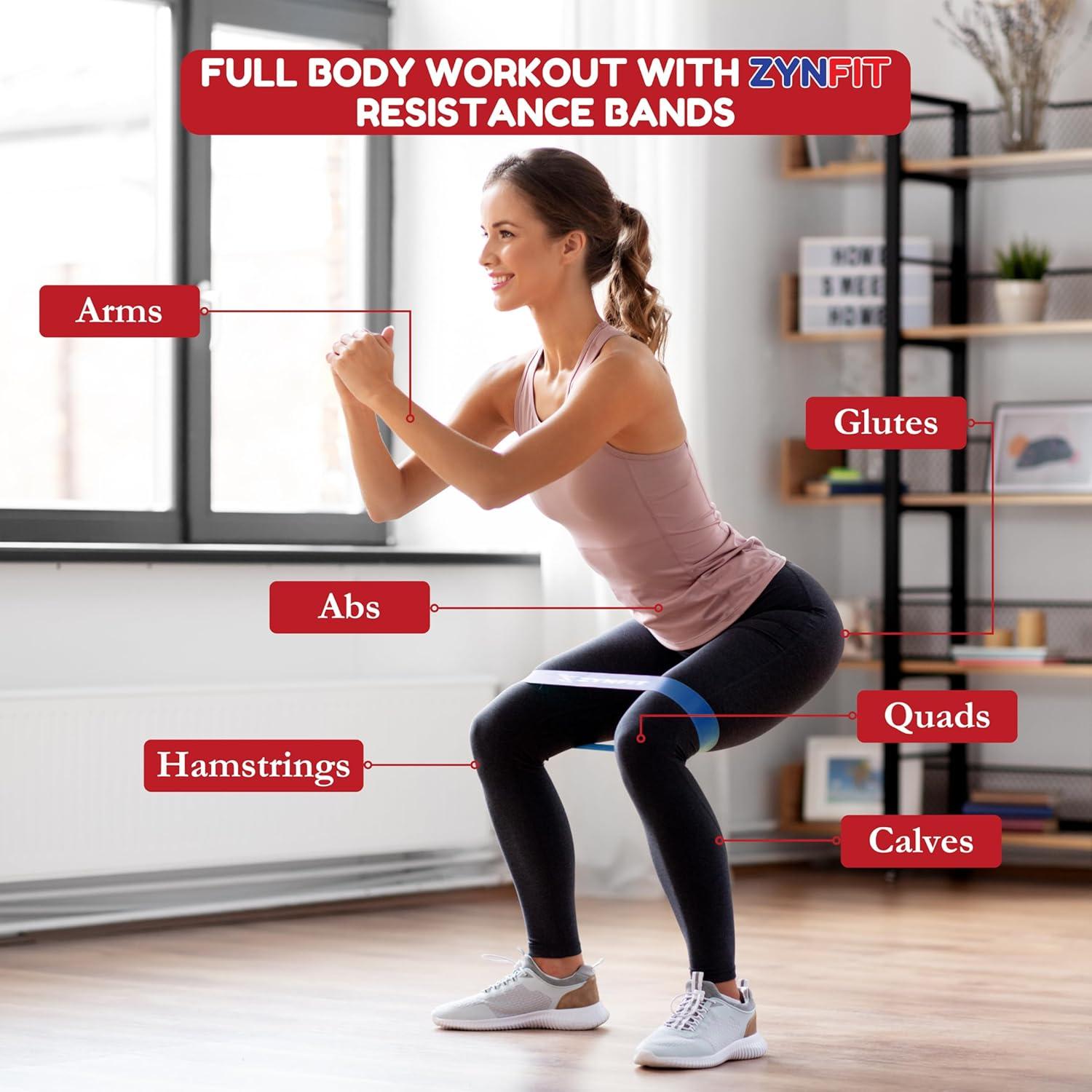 Bandas de Resistencia ZYNFIT - 5 Niveles para Ejercicio y Terapia