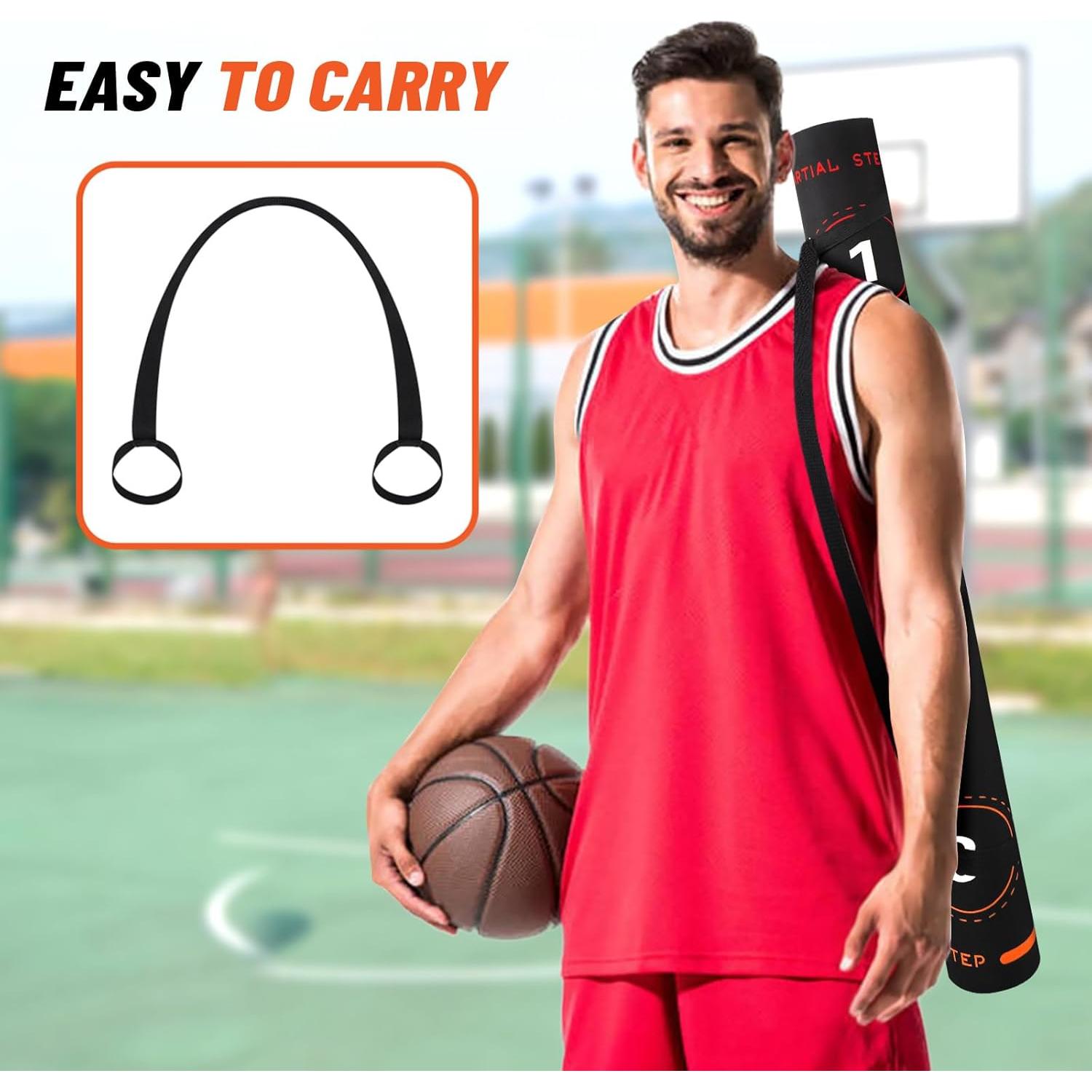 Alfombra de Entrenamiento Rolitwils para Baloncesto 118.5x90.5cm