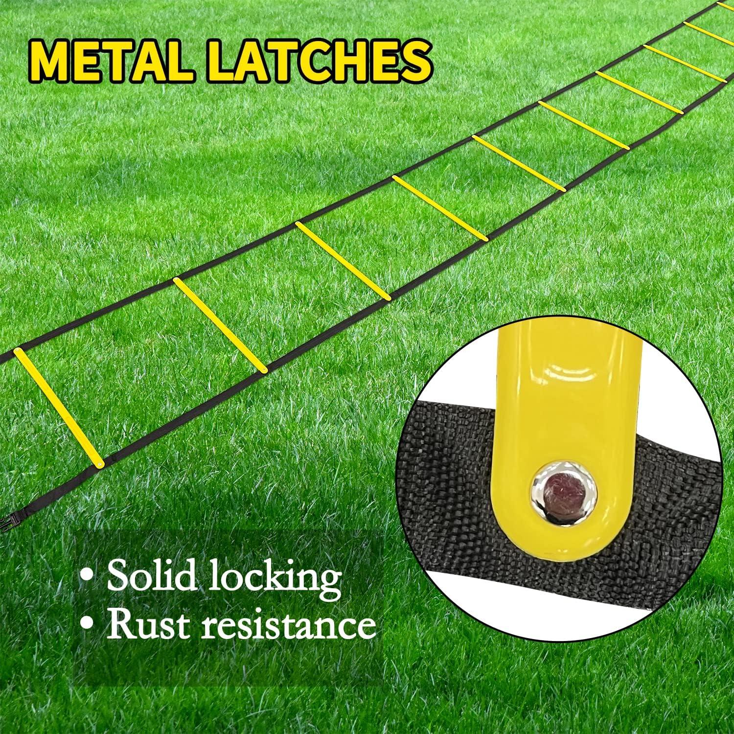 Escalera de Agilidad Socpuro 4.88m con 12 Peldaños y Bolsa