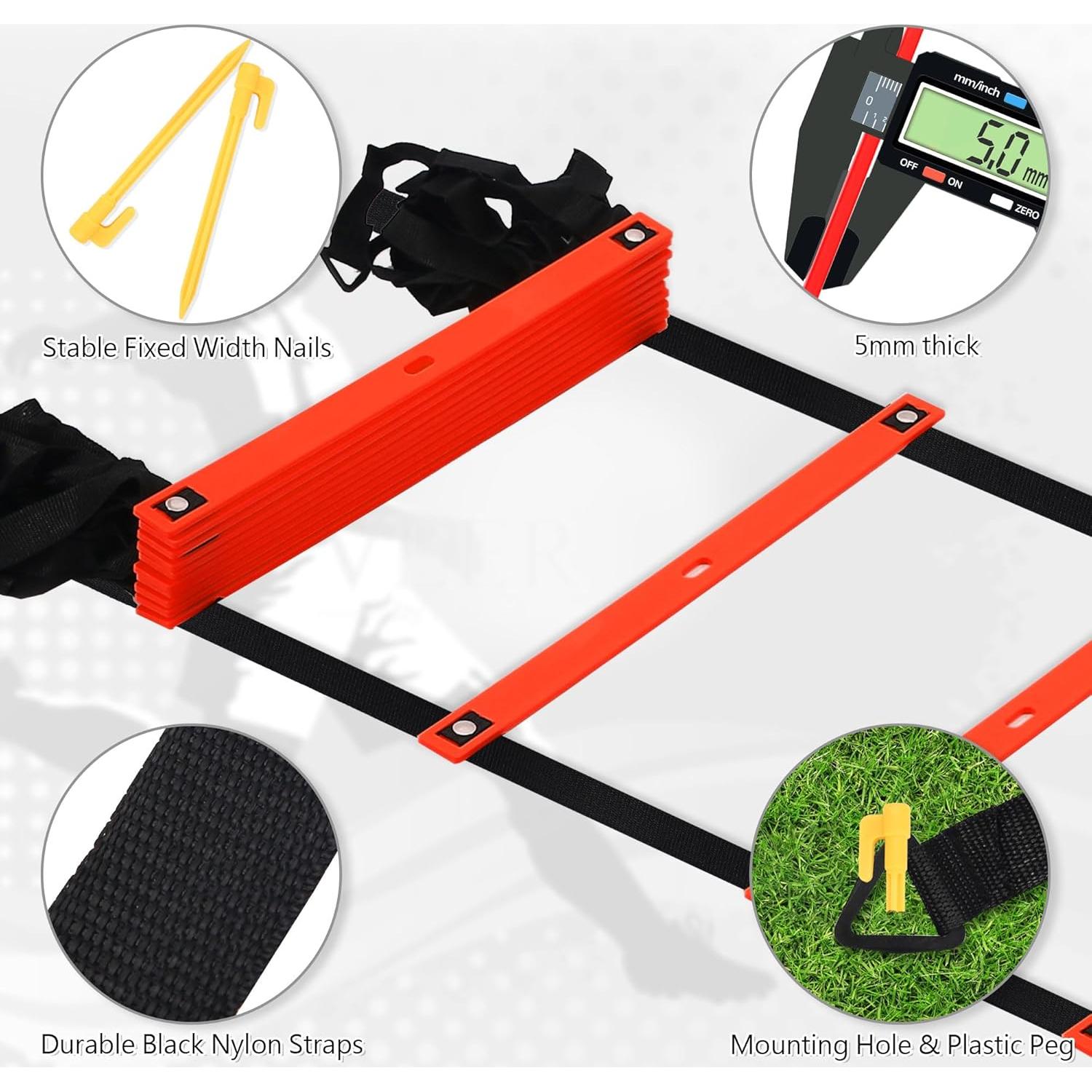 Escalera de Agilidad Camkinger 6m 12 Peldaños con Bolsa