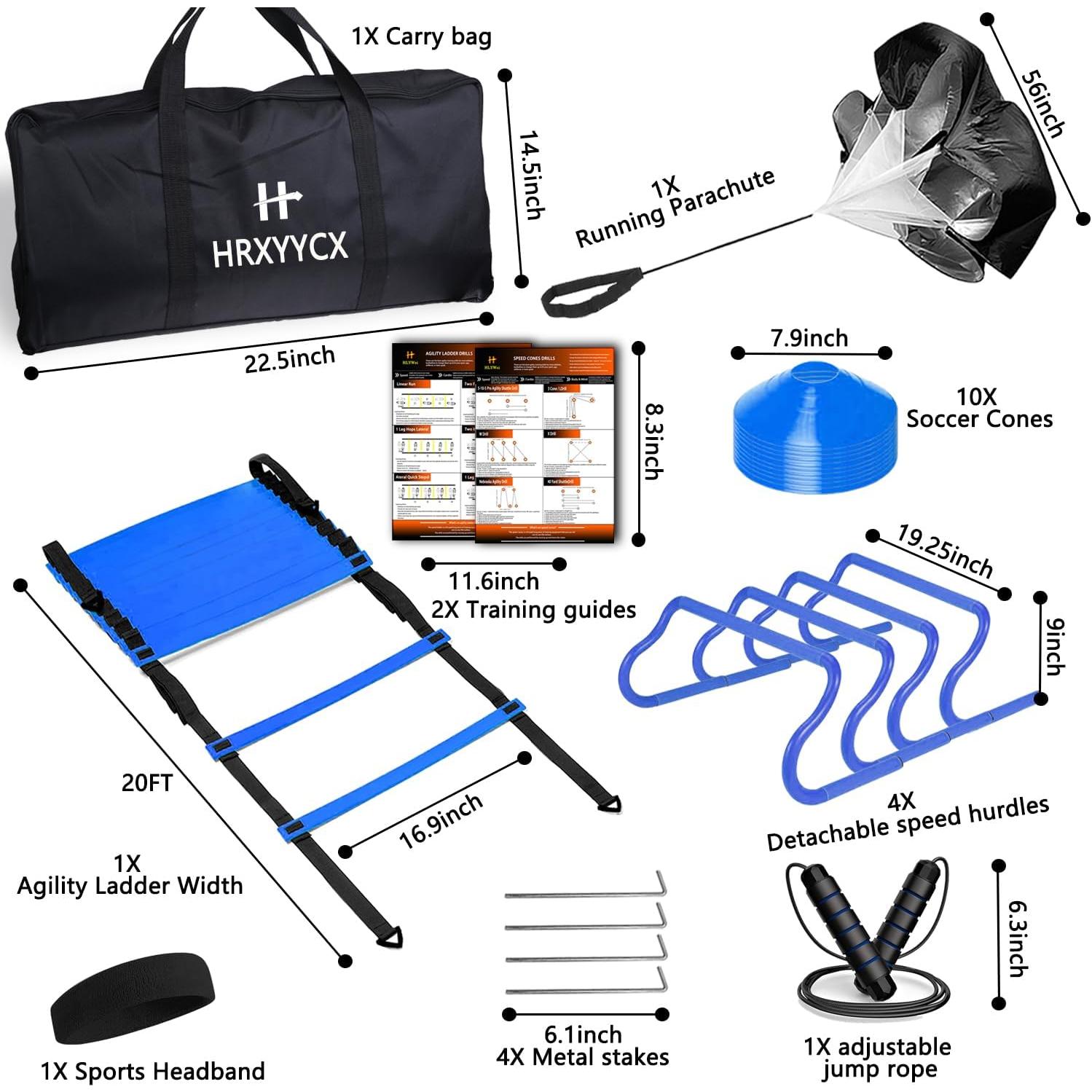 Equipo de Entrenamiento de Velocidad HRXYYCX con Escalera 6.1m
