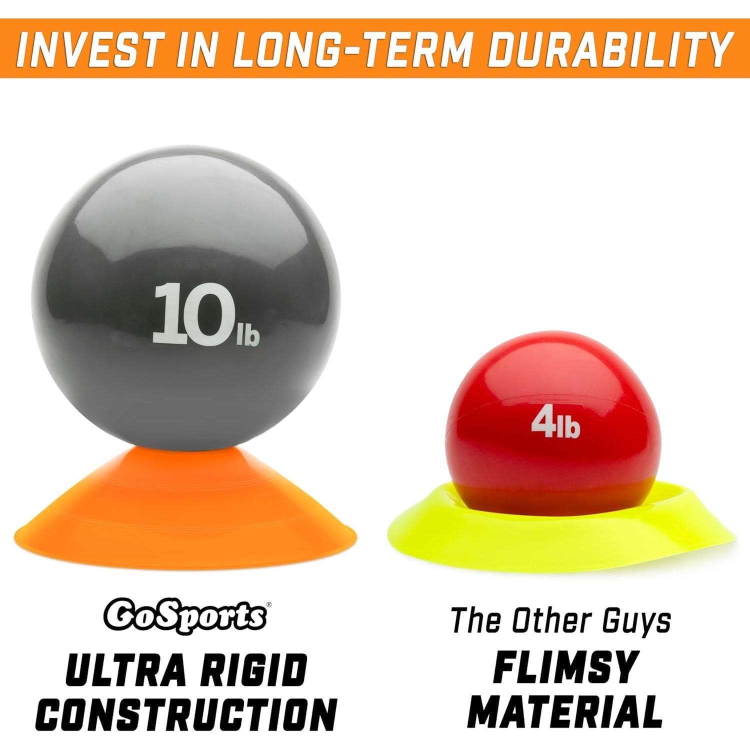 Conos de Entrenamiento GoSports - Paquete de 20 - Agilidad