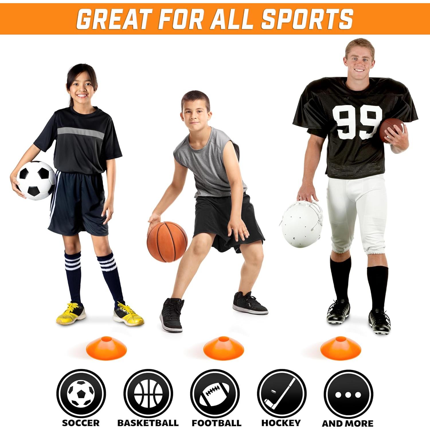 Conos de Entrenamiento GoSports - Paquete de 20 - Agilidad