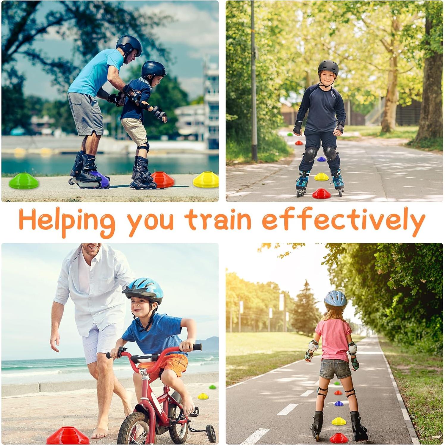 Paquete de 30 Conos de Entrenamiento Jyongmer - Multicolor