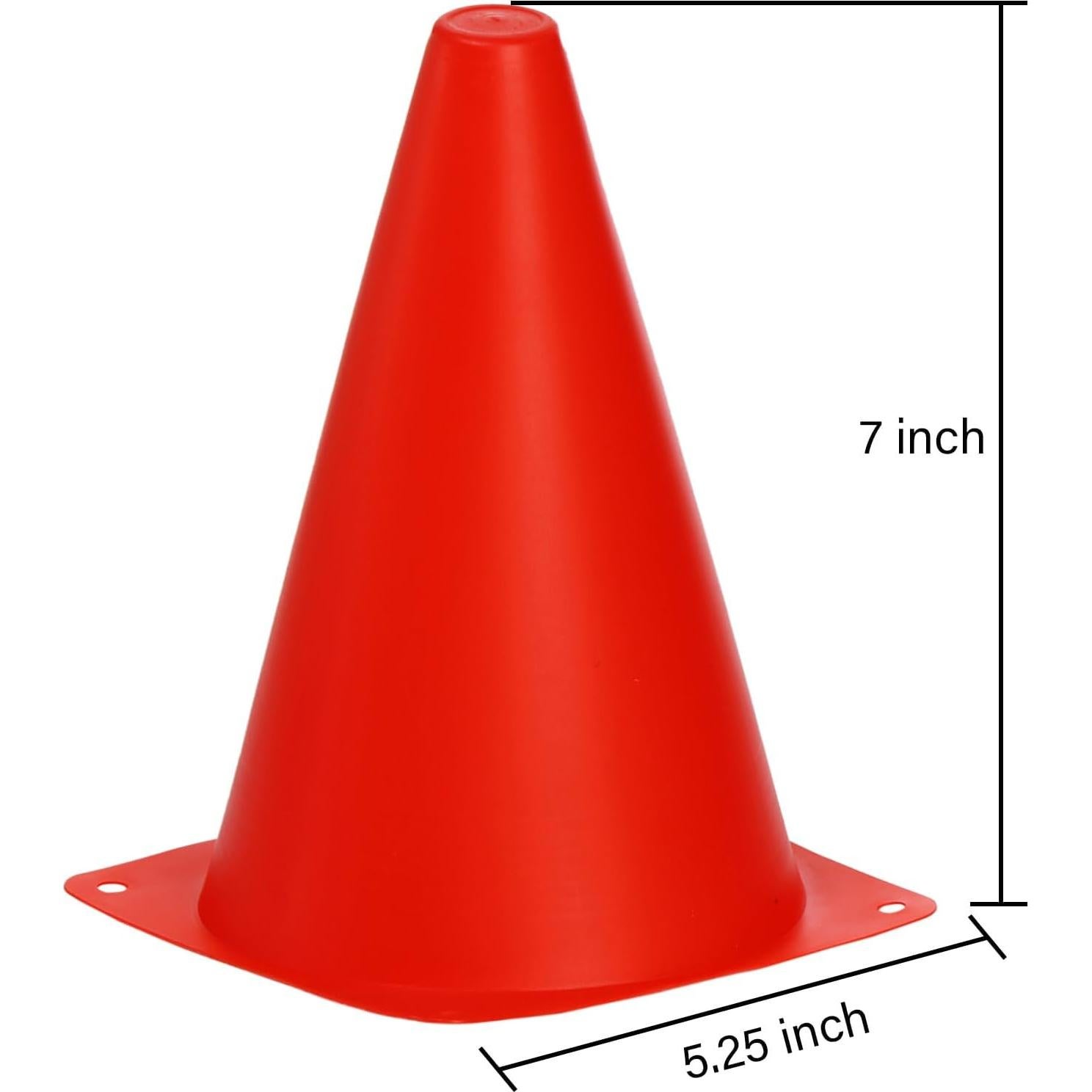 Paquete de 30 Conos de Entrenamiento Faswin 17.78 cm Colores