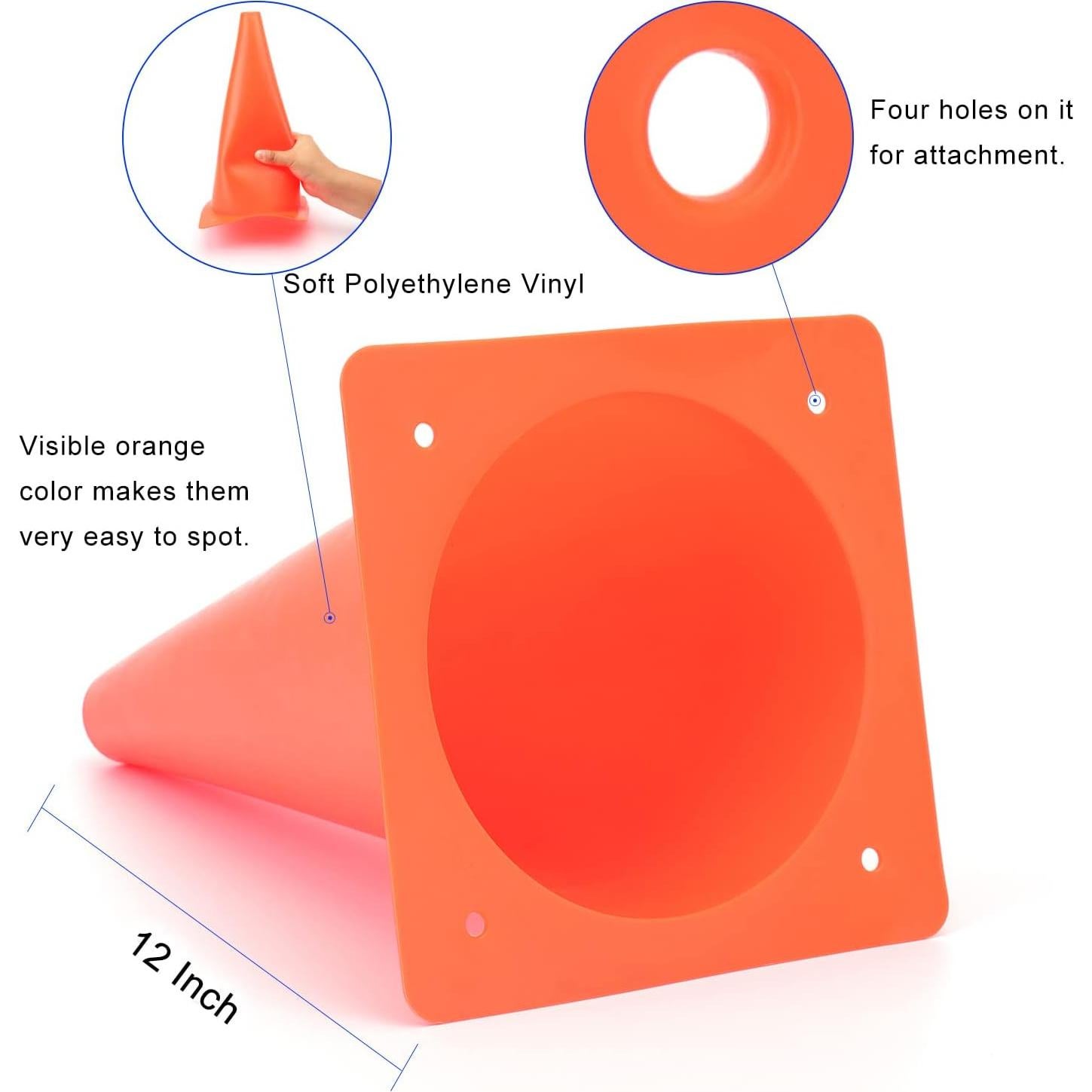 Conos de Entrenamiento Fragraim 30 cm - Set de 12 Colores