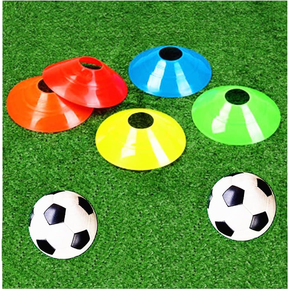 Conos de Fútbol YOQXHY 50 Pcs Plástico 5 Colores para Entrenamiento