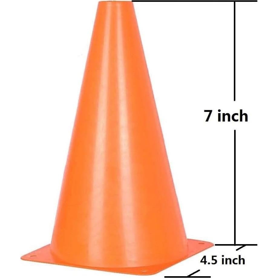 Conos de Fútbol YOQXHY 18 cm Naranja 25 Piezas con Bolsa