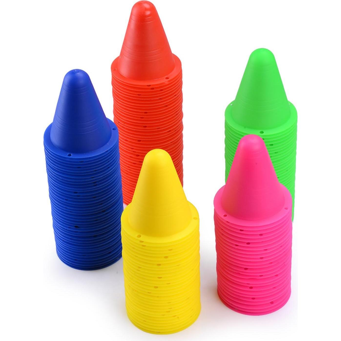 Conjunto de 30 Conos Deportivos Huntoshon - 8 cm, 6 Colores