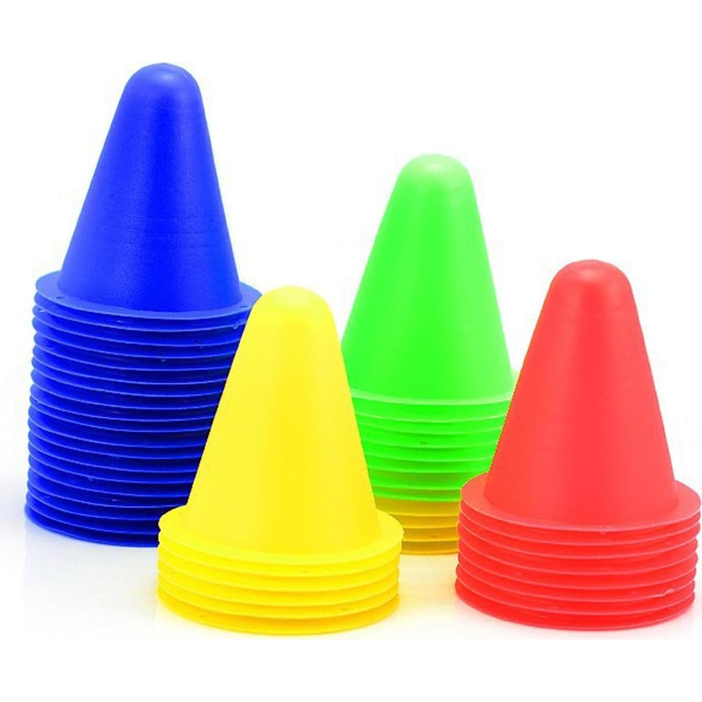 Conjunto de 30 Conos Deportivos Huntoshon - 8 cm, 6 Colores