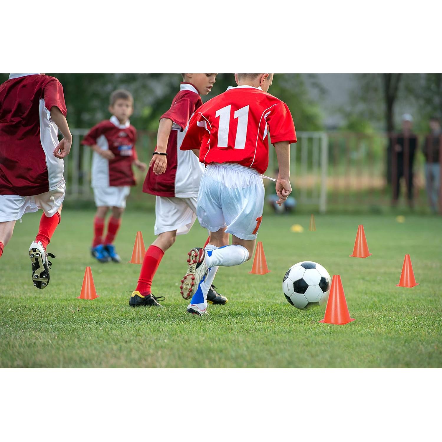 Conos de Entrenamiento Deportivo Alyoen 30 cm Naranjas - Paquete de 10