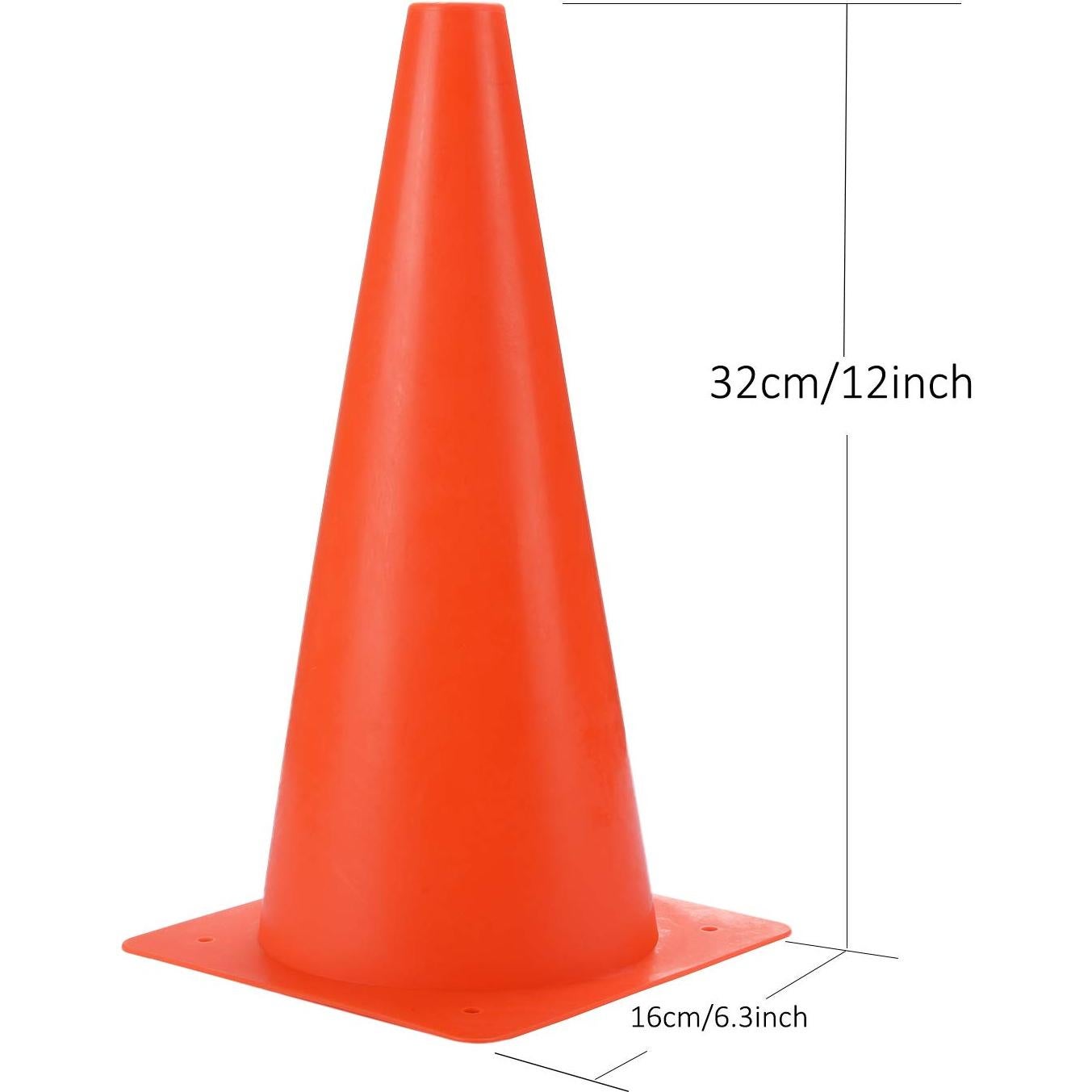 Conos de Entrenamiento Deportivo Alyoen 30 cm Naranjas - Paquete de 10