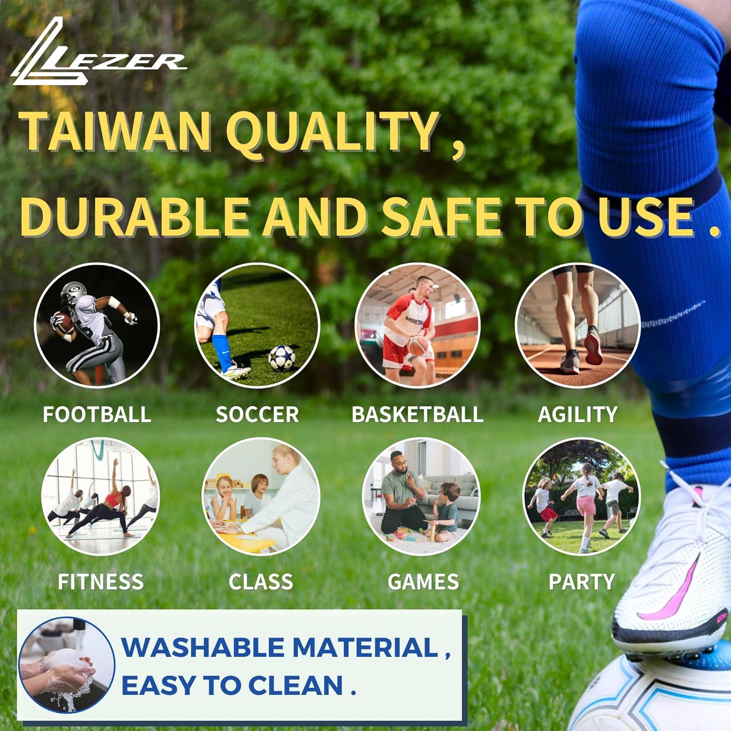 Conos Planos de Entrenamiento LEZER 6 Pulgadas - 24 Piezas