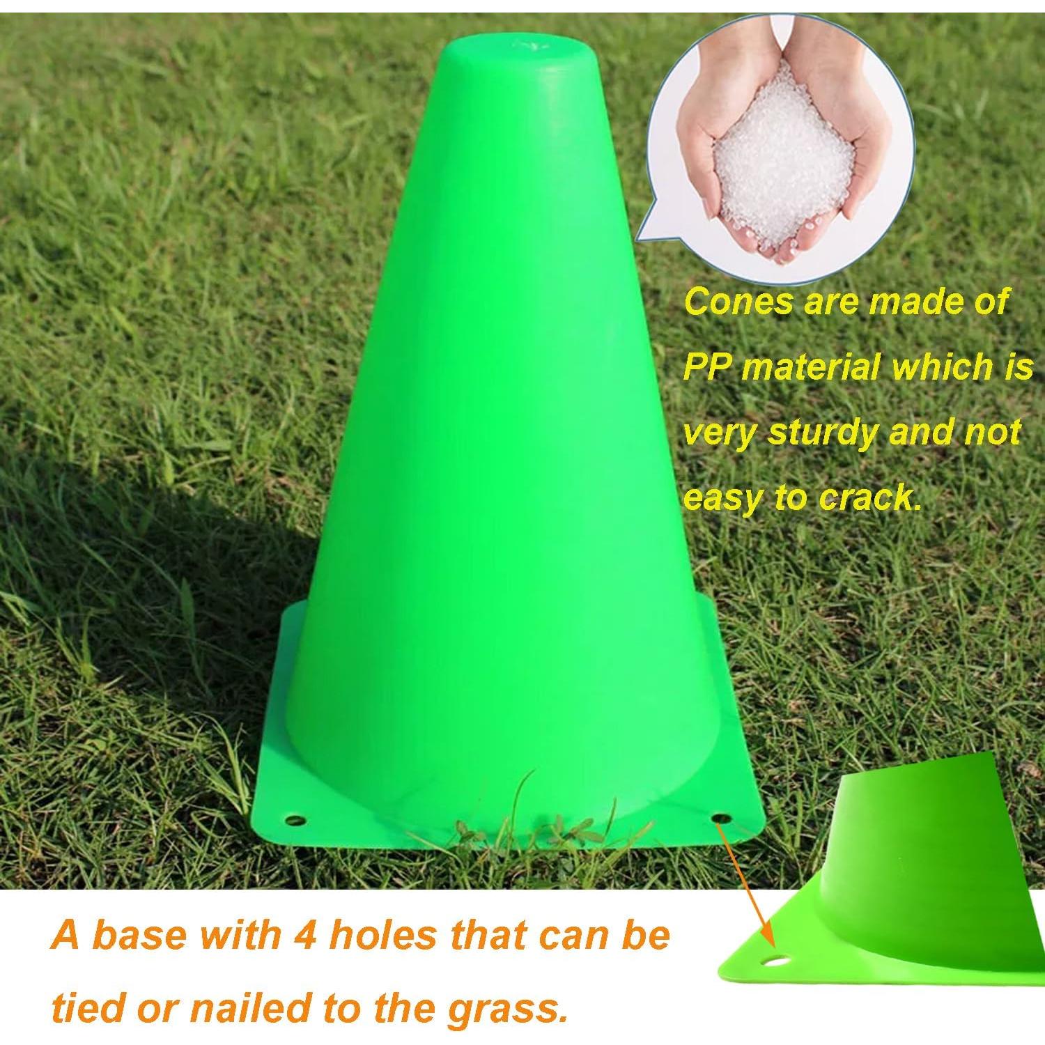 Conos de Entrenamiento de Agilidad AphroLin - 12 Piezas 17.78 cm