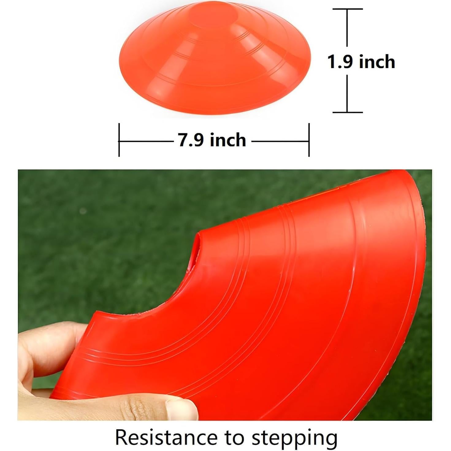 Juego de 50 Conos de Fútbol ANSLYQA para Entrenamiento de Agilidad