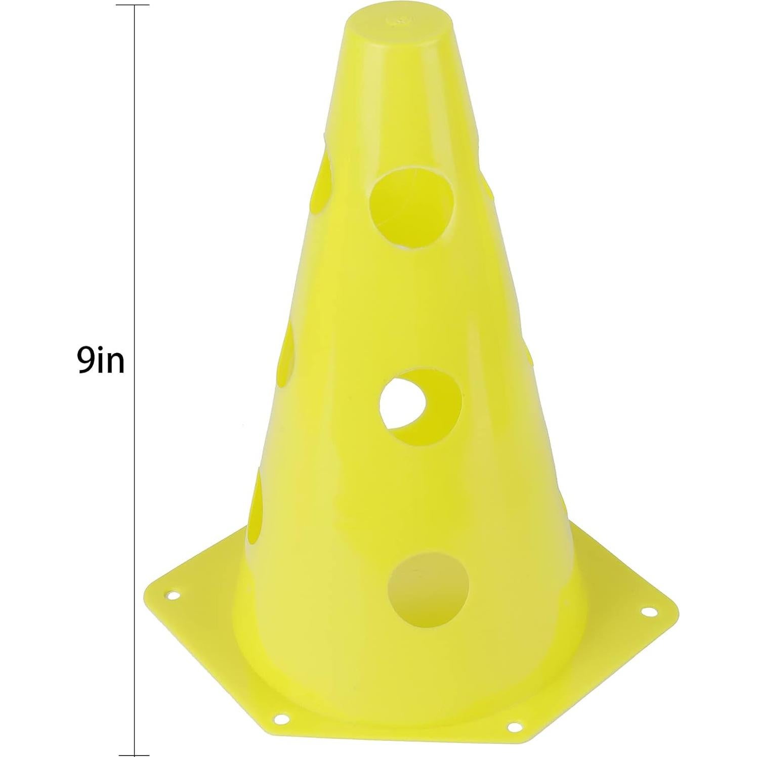 Conjunto de 24 Conos de Agilidad Suwimut - 22.86 cm - 6 Colores