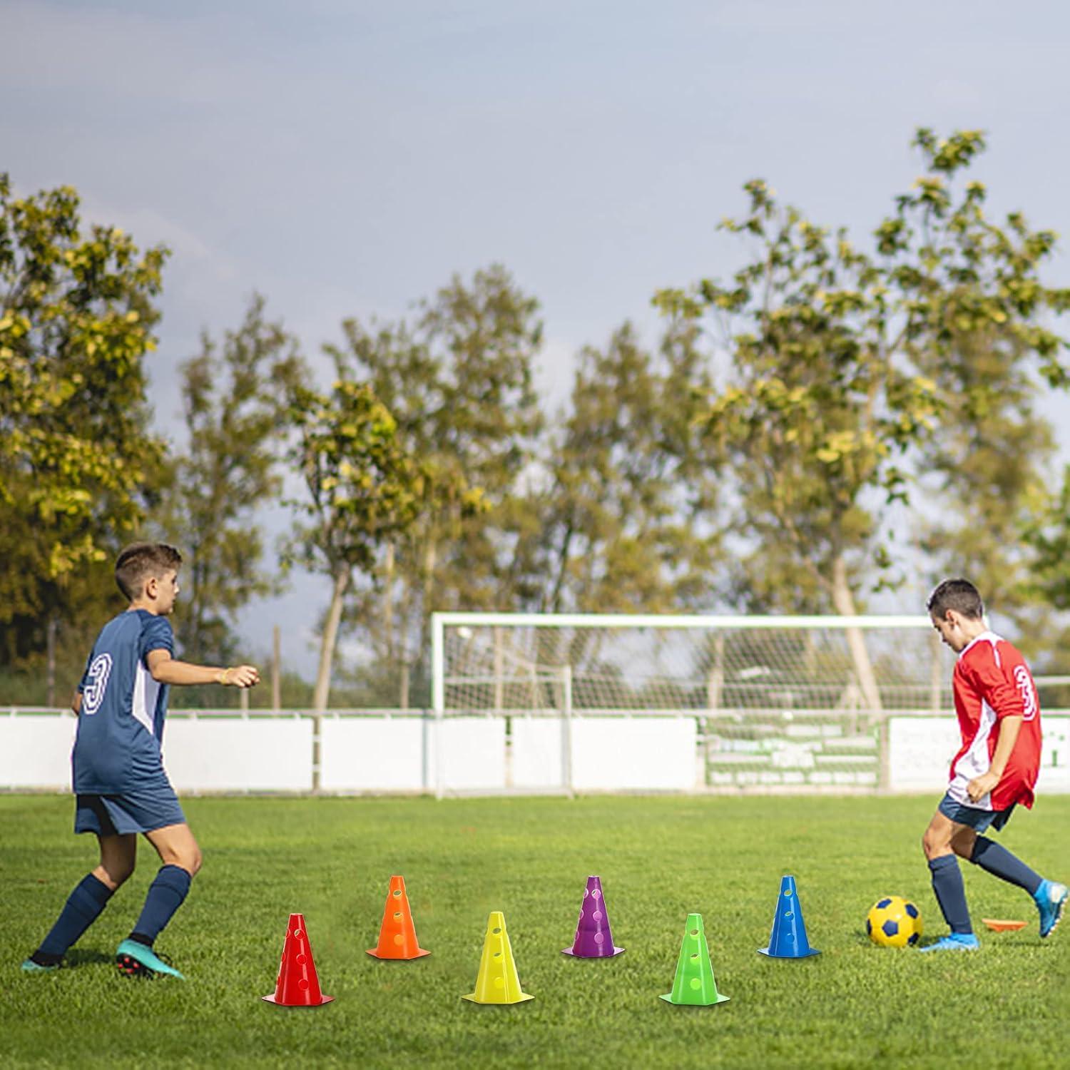 Conjunto de 24 Conos de Agilidad Suwimut - 22.86 cm - 6 Colores