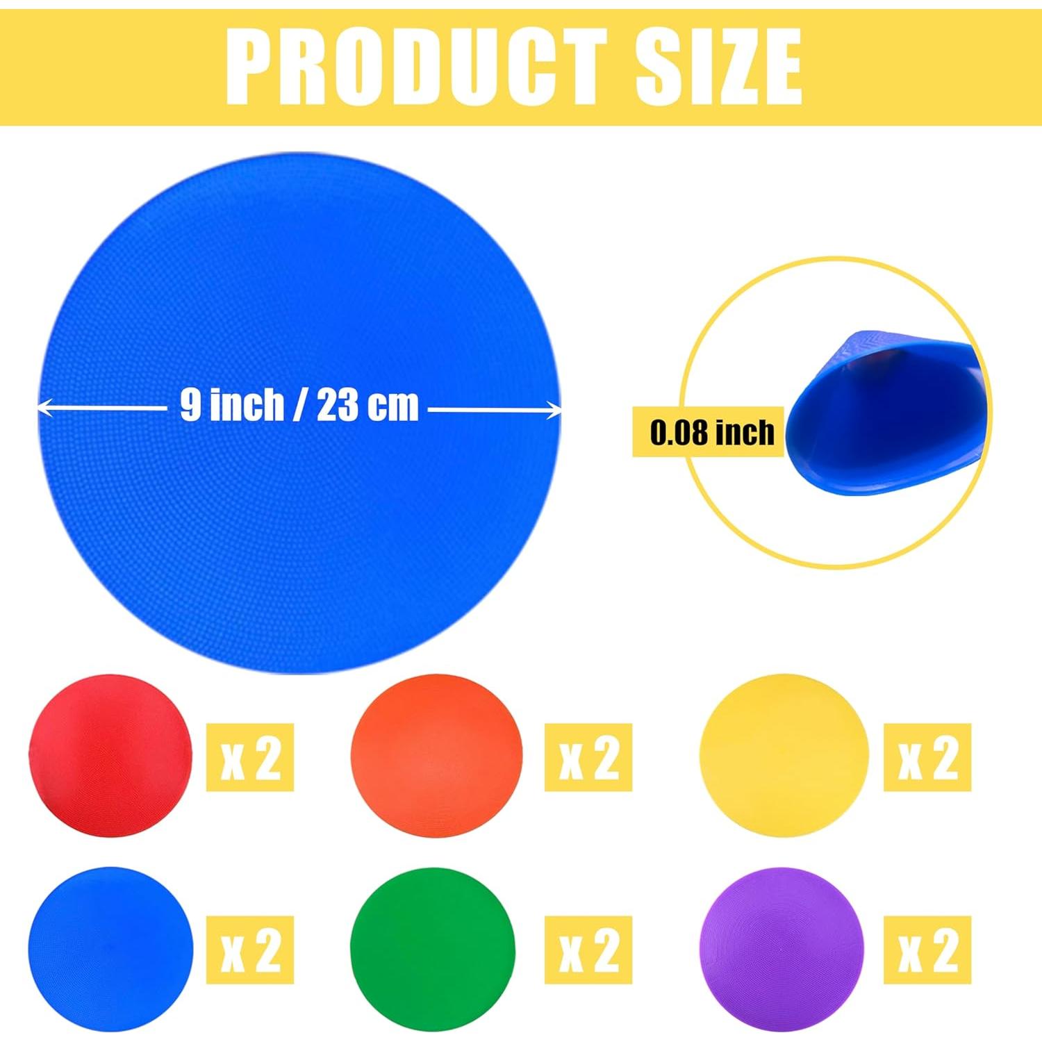 Marcadores de Puntos MIVERYEA 23 cm Antideslizantes 12 Piezas