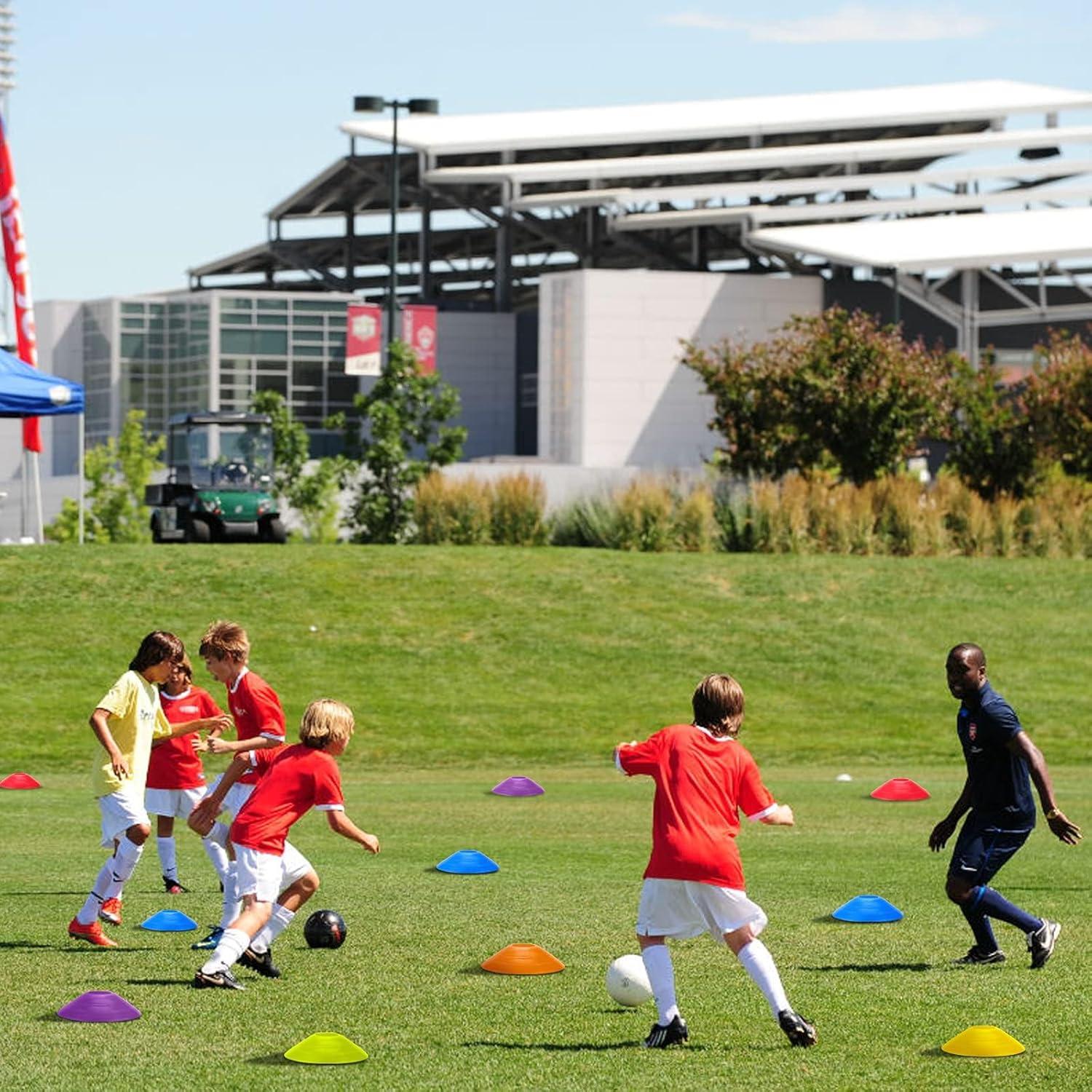 60 Conos de Agilidad Faxco para Entrenamiento Deportivo - 6 Colores