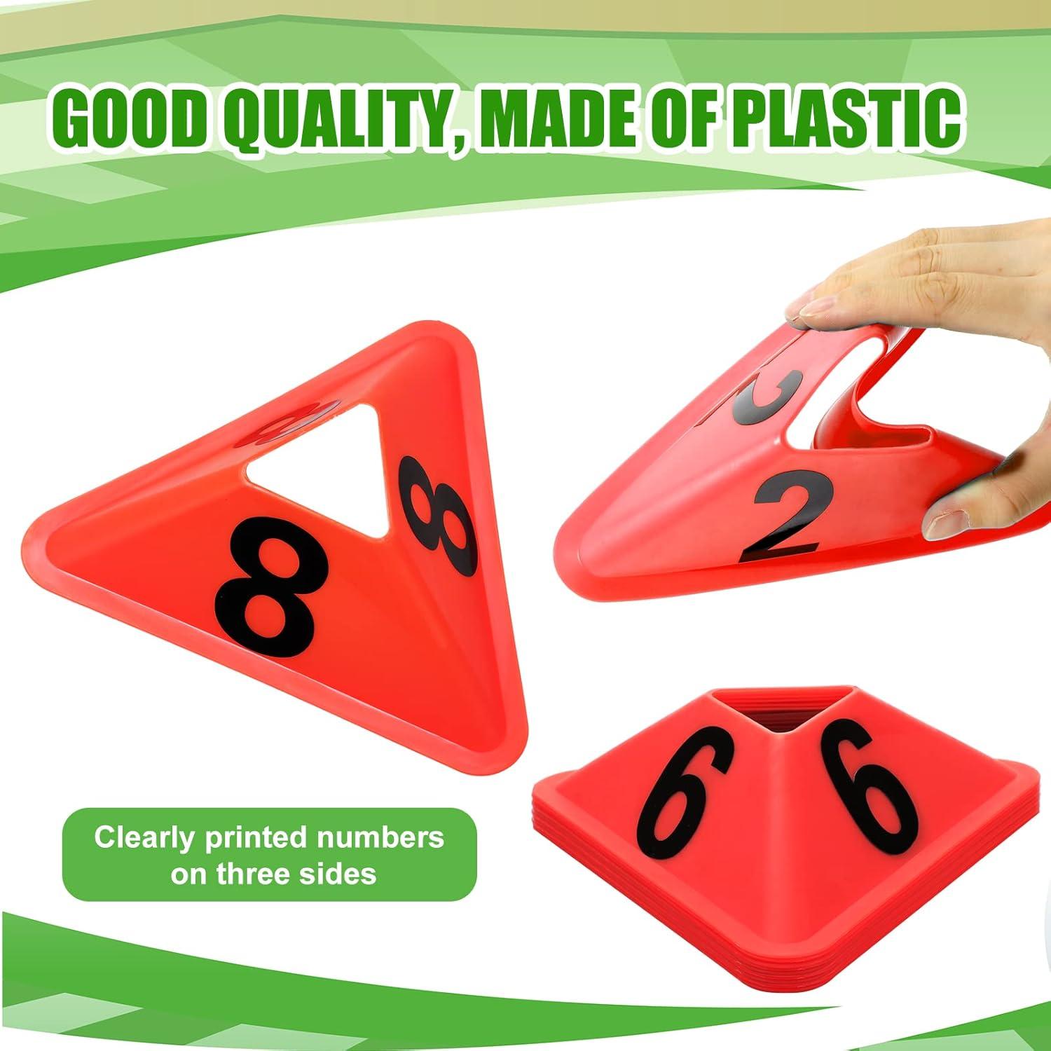 Conos de Entrenamiento Cindeer 24 Piezas Naranja 17.78cm