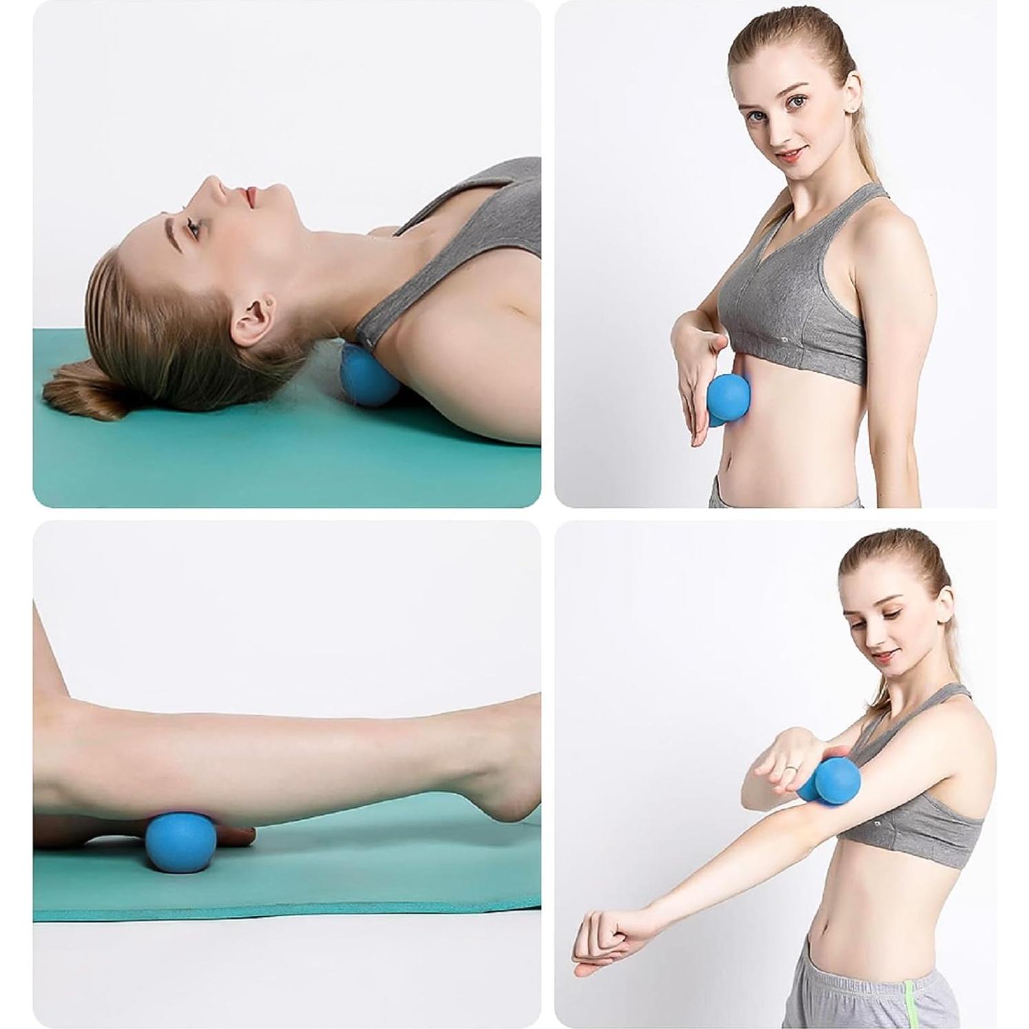 Bola de Masaje WOVTE 6.3 cm para Alivio Muscular y Yoga