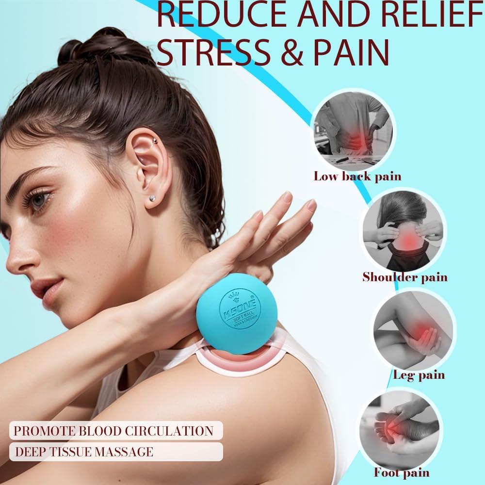 Set de 2 Pelotas de Masaje Lacrosse KSONE - Dura y Suave