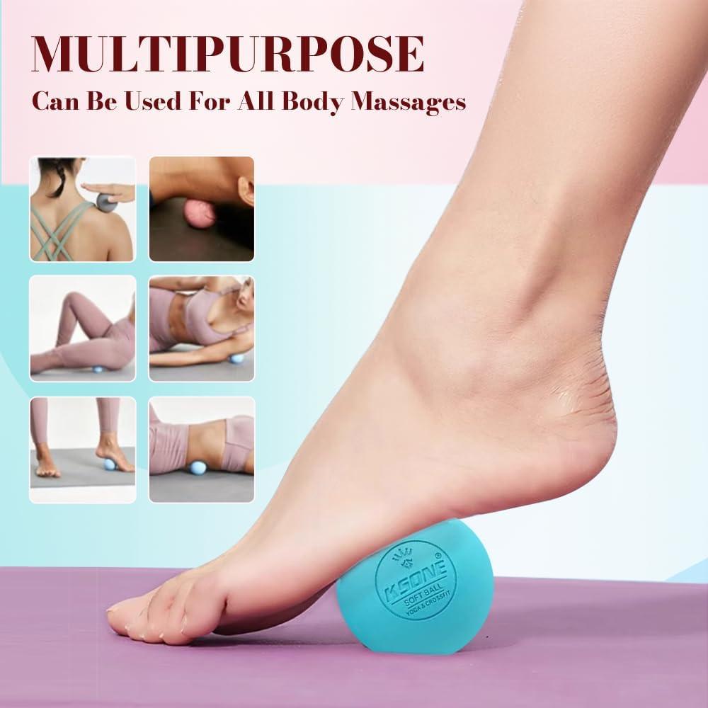 Set de 2 Pelotas de Masaje Lacrosse KSONE - Dura y Suave