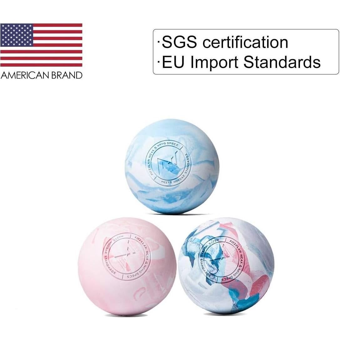 Pelota de Masaje Lacrosse FITZELAR 6.5 cm Alivio Dolor Muscular