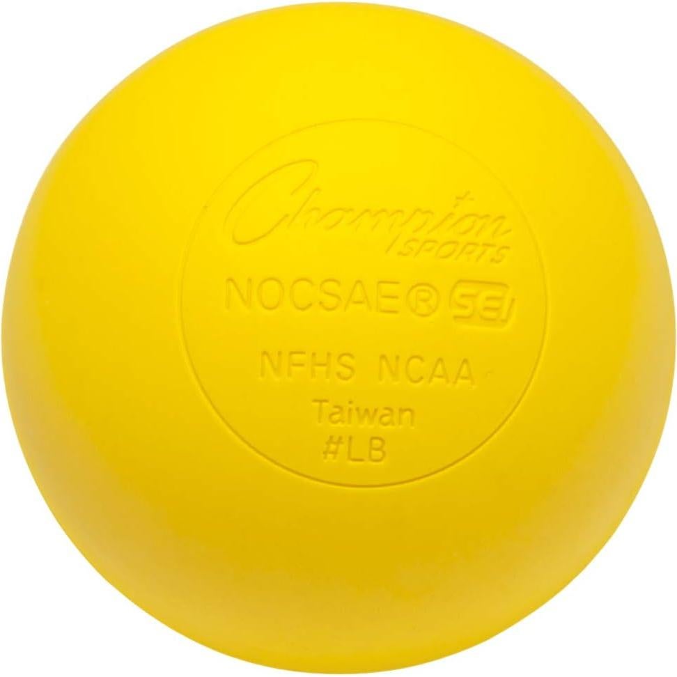 Set de 36 Pelotas de Lacrosse Champion Sports - Amarillo