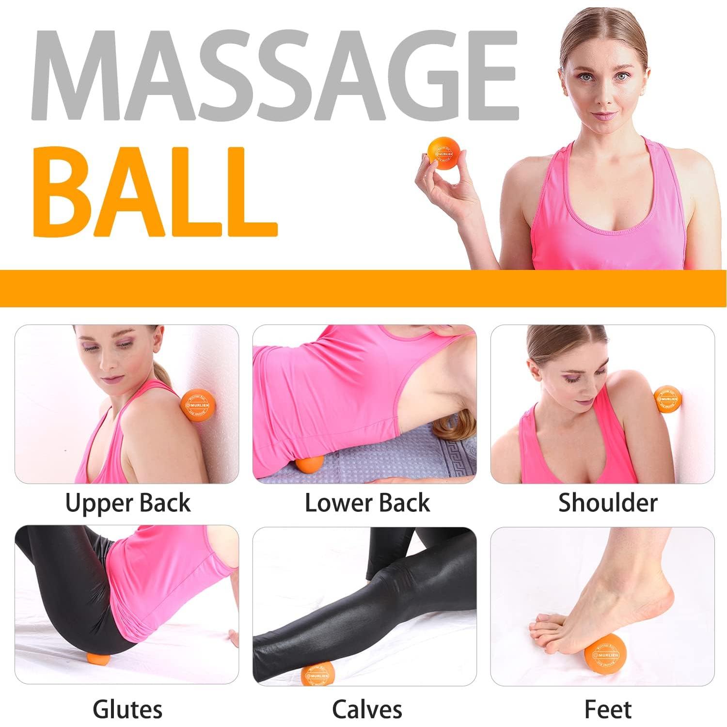 Bola de Masaje MURLIEN Naranja 6 cm para Alivio Muscular