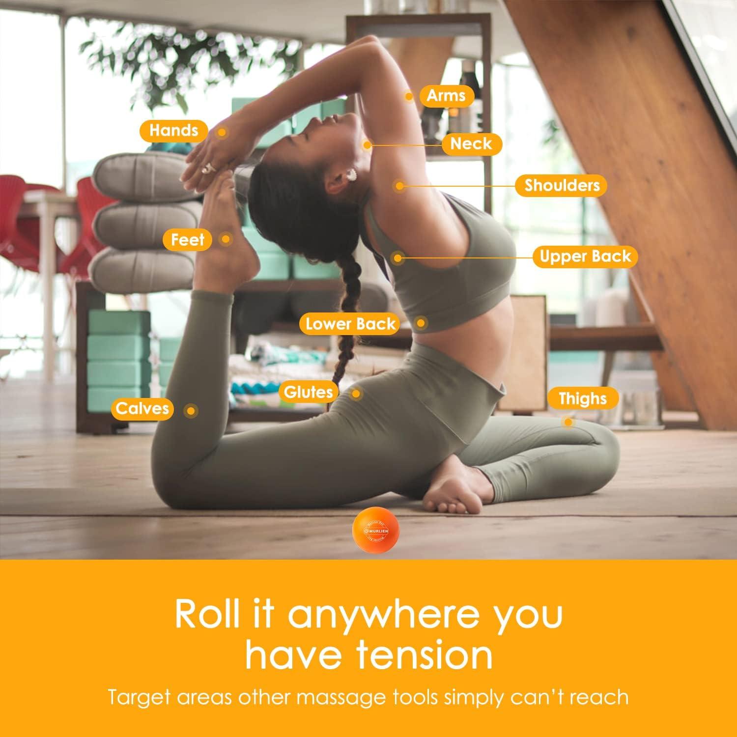 Bola de Masaje MURLIEN Naranja 6 cm para Alivio Muscular
