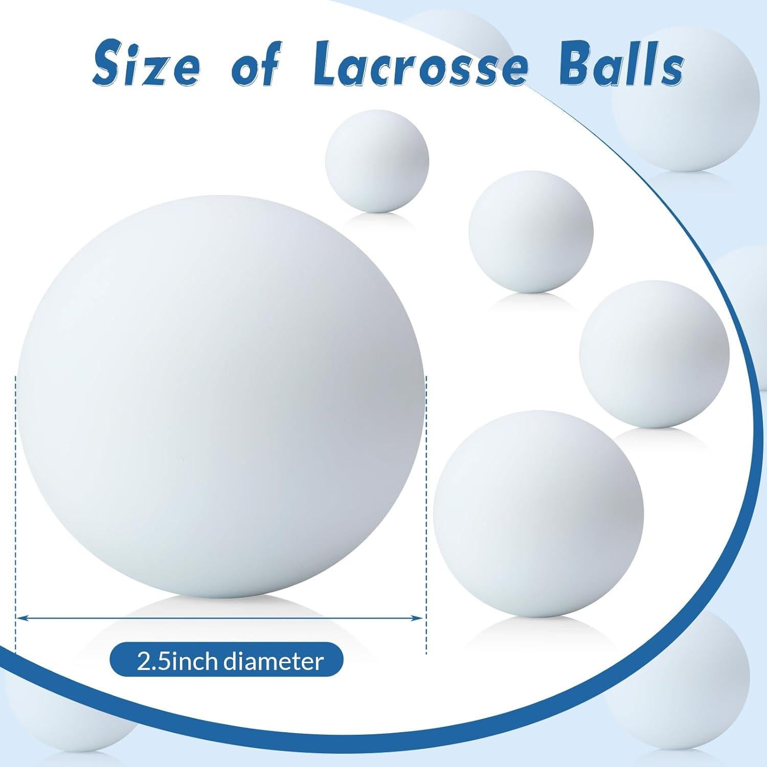 Pelotas de Lacrosse Sosation 50 Piezas 6.35 cm Goma Suave