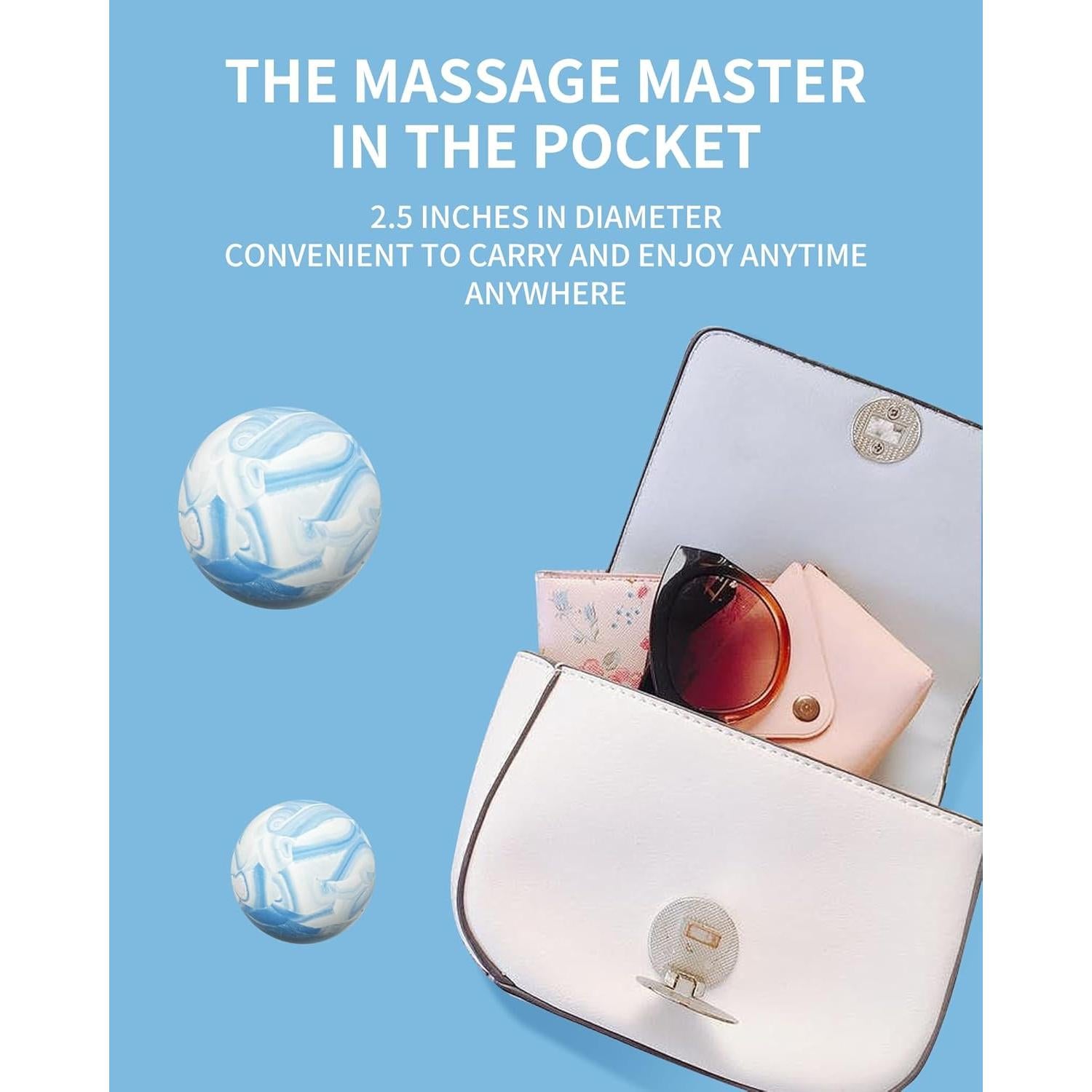 Pelotas de Masaje Lacrosse JSYUTYUZ Set de 2 para Tejido Profundo