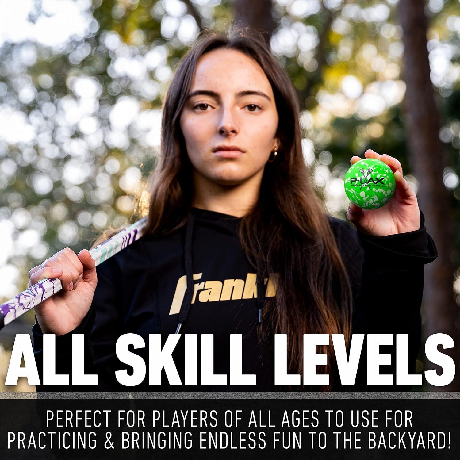 Pelotas de Lacrosse Franklin Sports - Práctica Suave Verde - Paquete de 2