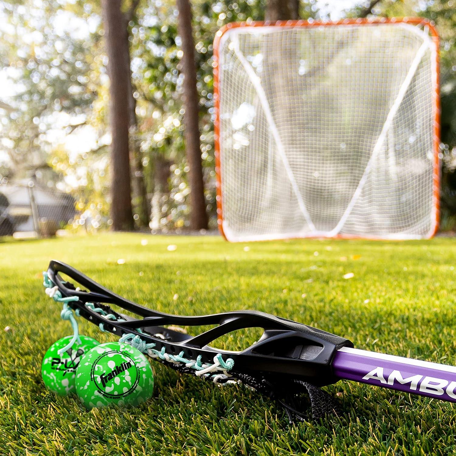Pelotas de Lacrosse Franklin Sports - Práctica Suave Verde - Paquete de 2