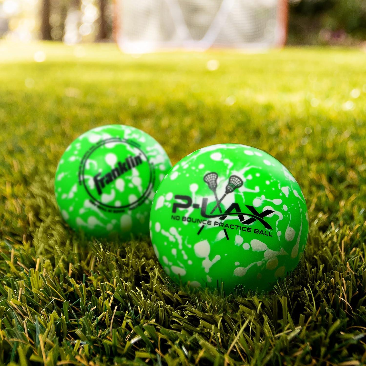 Pelotas de Lacrosse Franklin Sports - Práctica Suave Verde - Paquete de 2