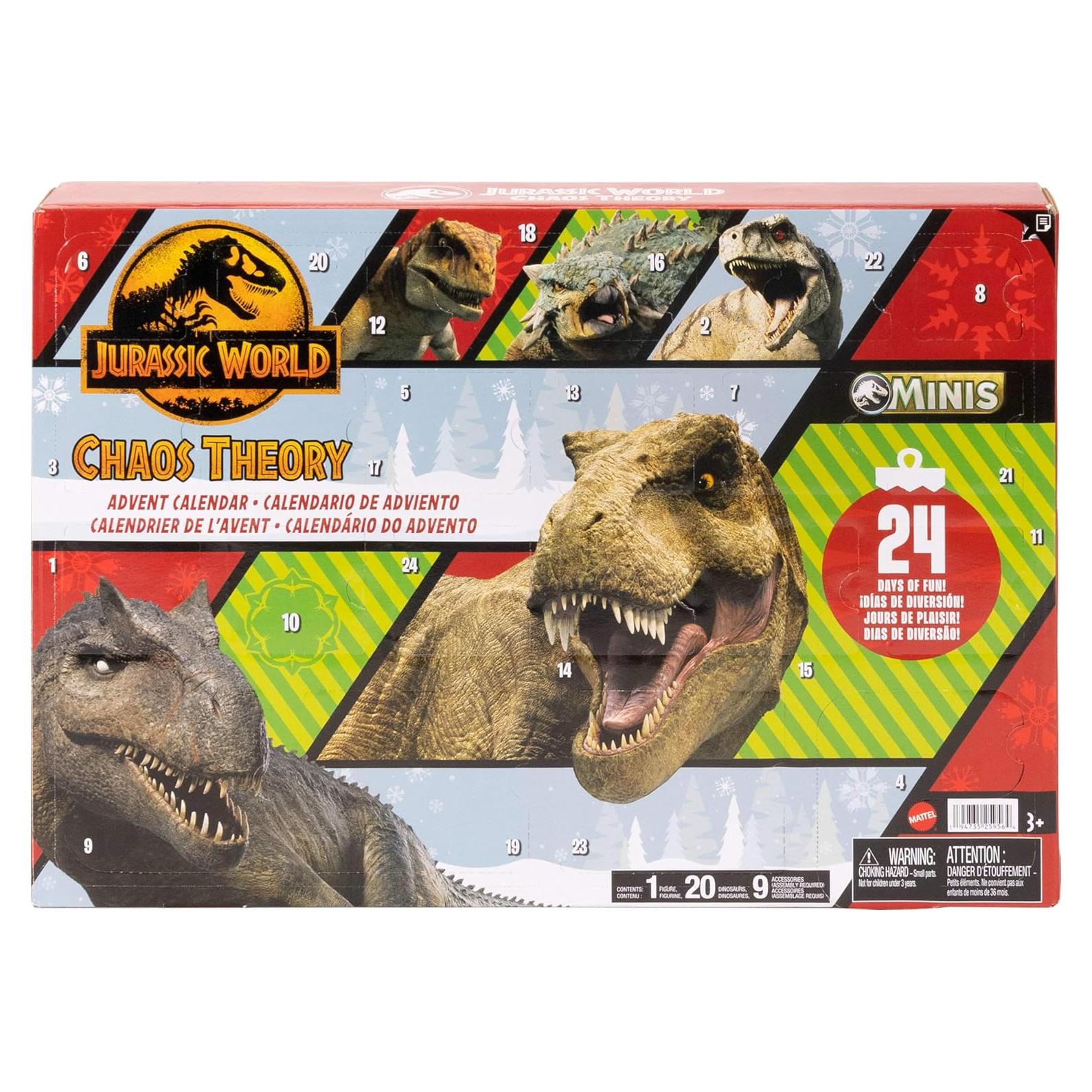 Calendario de Adviento Jurassic World 2024 Mattel 30 Juguetes