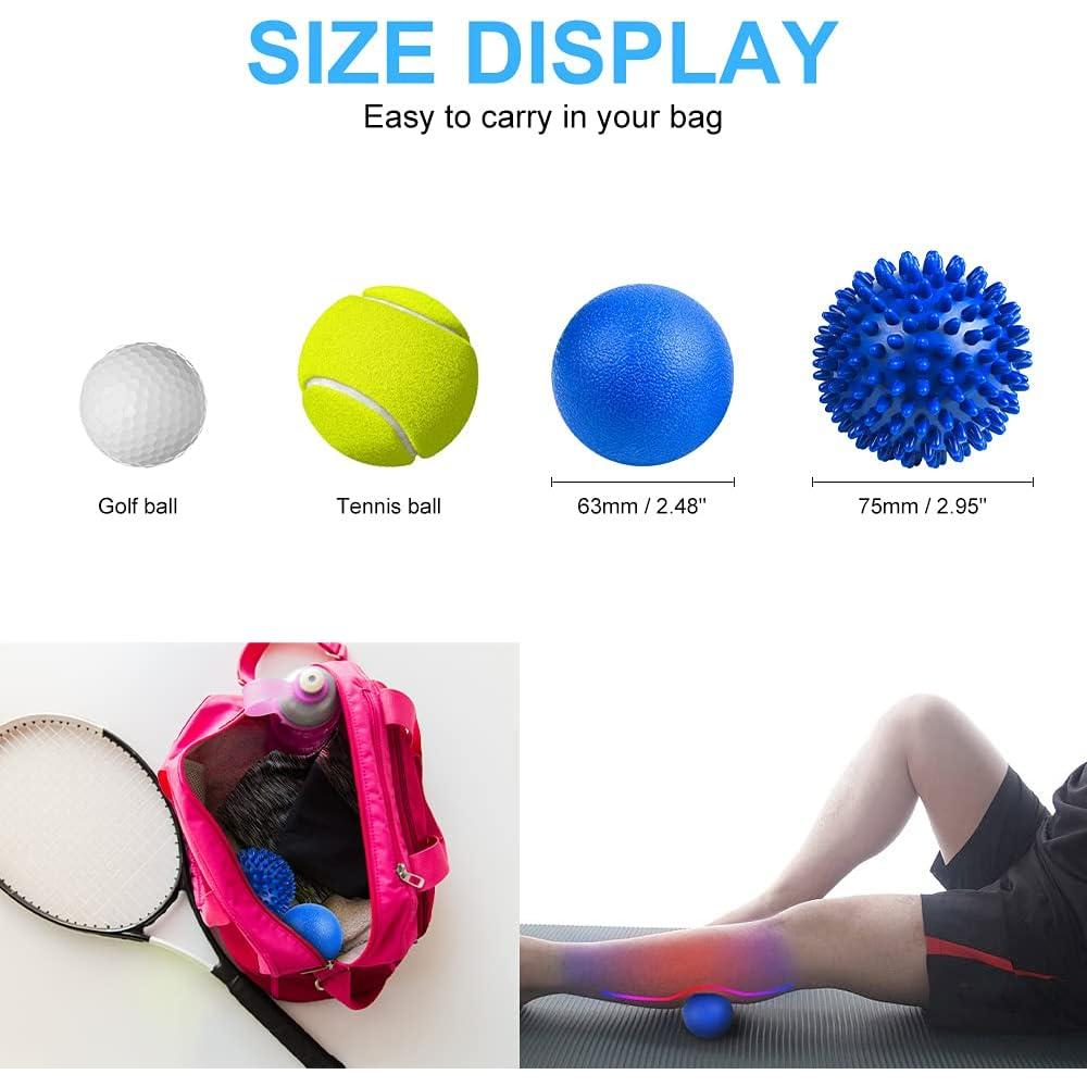 Juego de Pelotas de Masaje URAQT 2 Piezas para Terapia Física