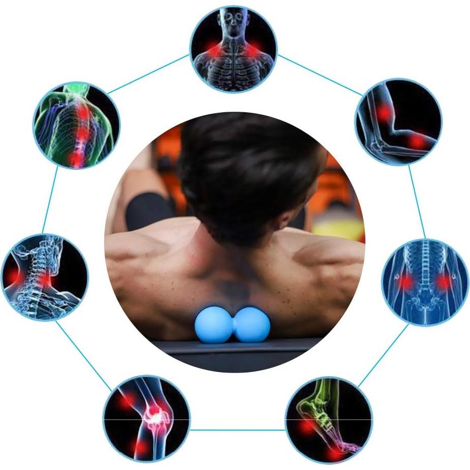 Bola de Masaje Doble 5BILLION FITNESS - Cacahuate 12.7 cm