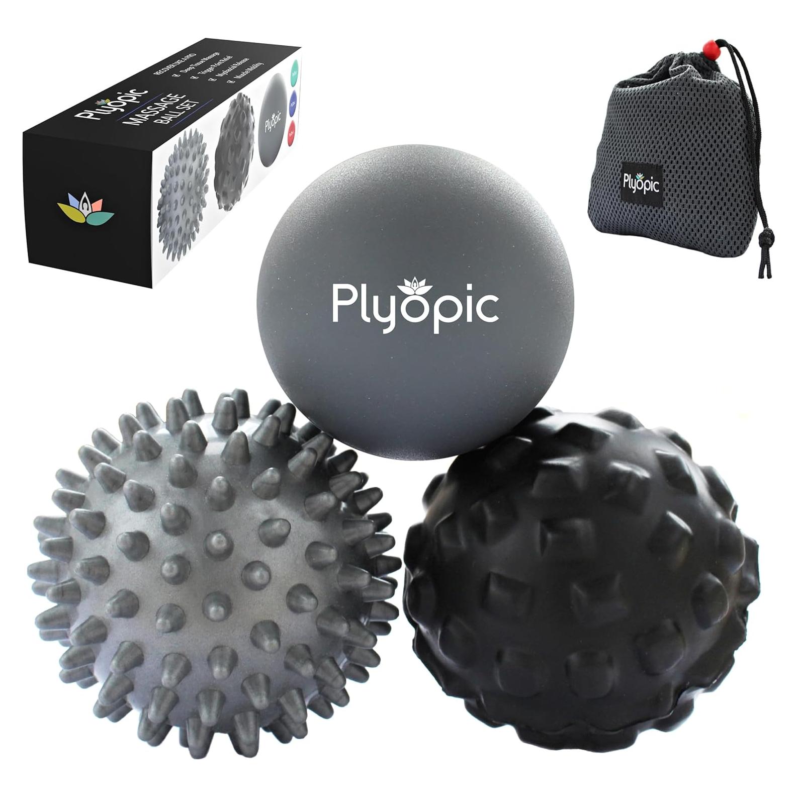 Juego de Pelotas de Masaje Plyopic - Alivio Muscular y Movilidad