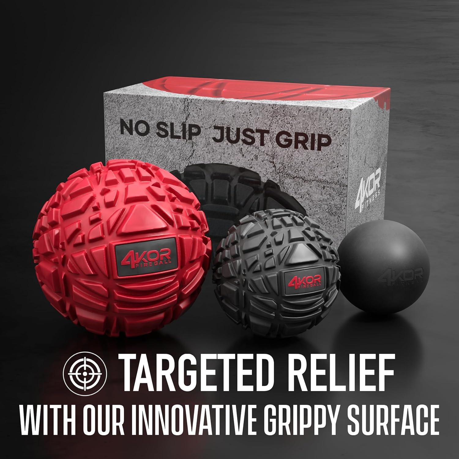 Set de Bolas de Masaje 4KOR para Alivio Muscular - Terapia Miofascial