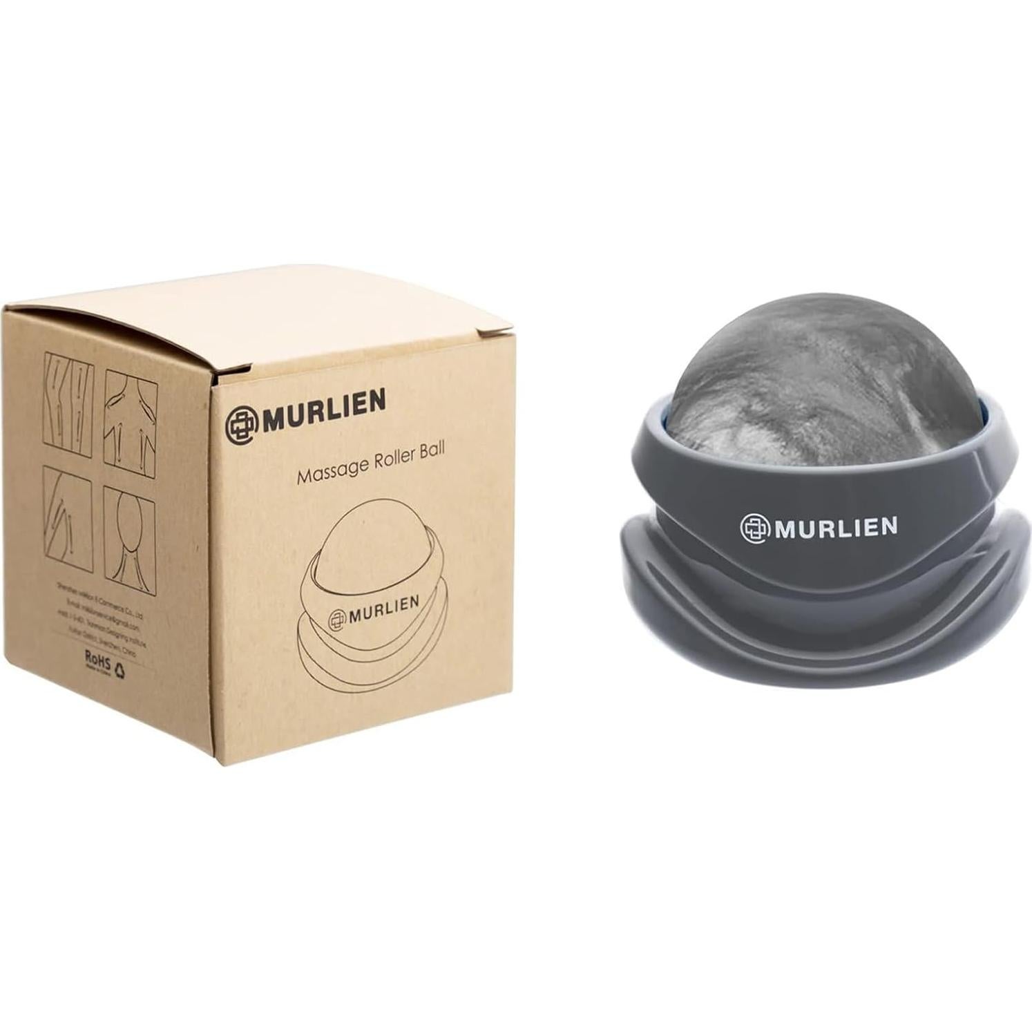 Bola de Masaje MURLIEN Gris 6.5cm Alivio Muscular Manual