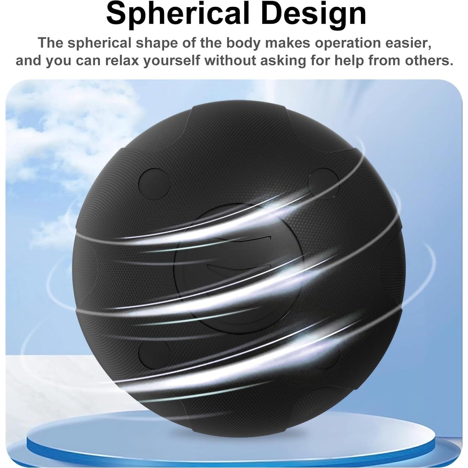 Bola de Masaje Vibrante JIEJUNJIE 8.5 cm 5 Modos Recargable