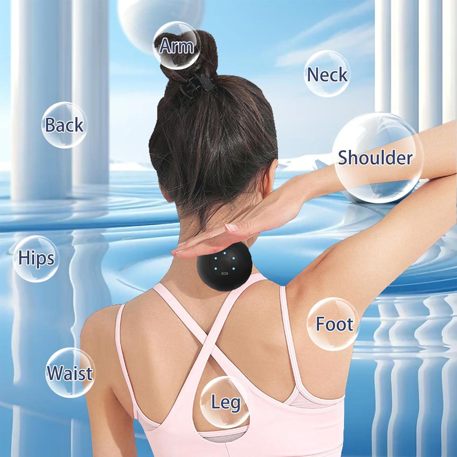 Bola de Masaje Vibrante JIEJUNJIE 8.5 cm 5 Modos Recargable