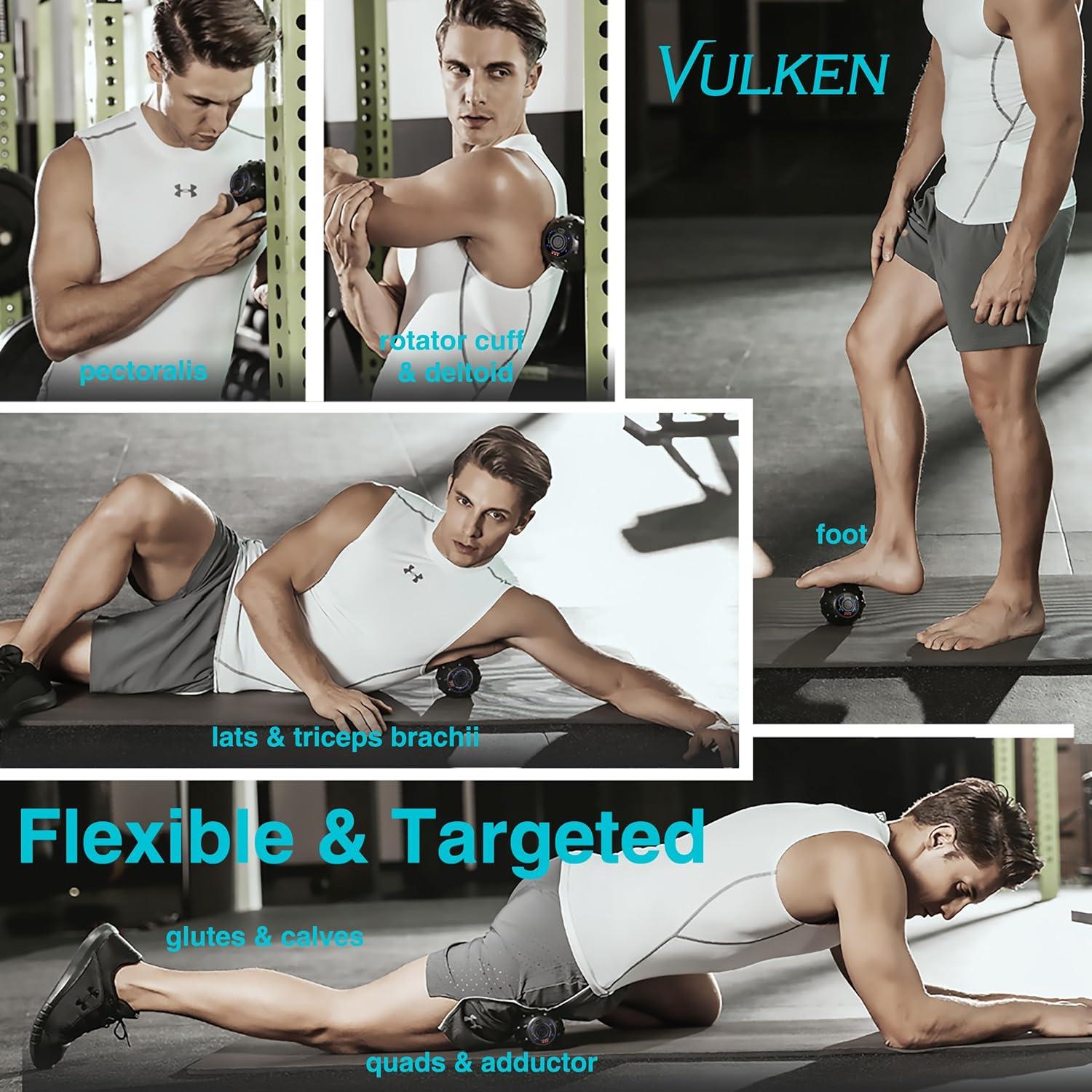 Bola de Masaje Vibrante VULKEN Acusphere 9.5 cm USB Alivio Dolor