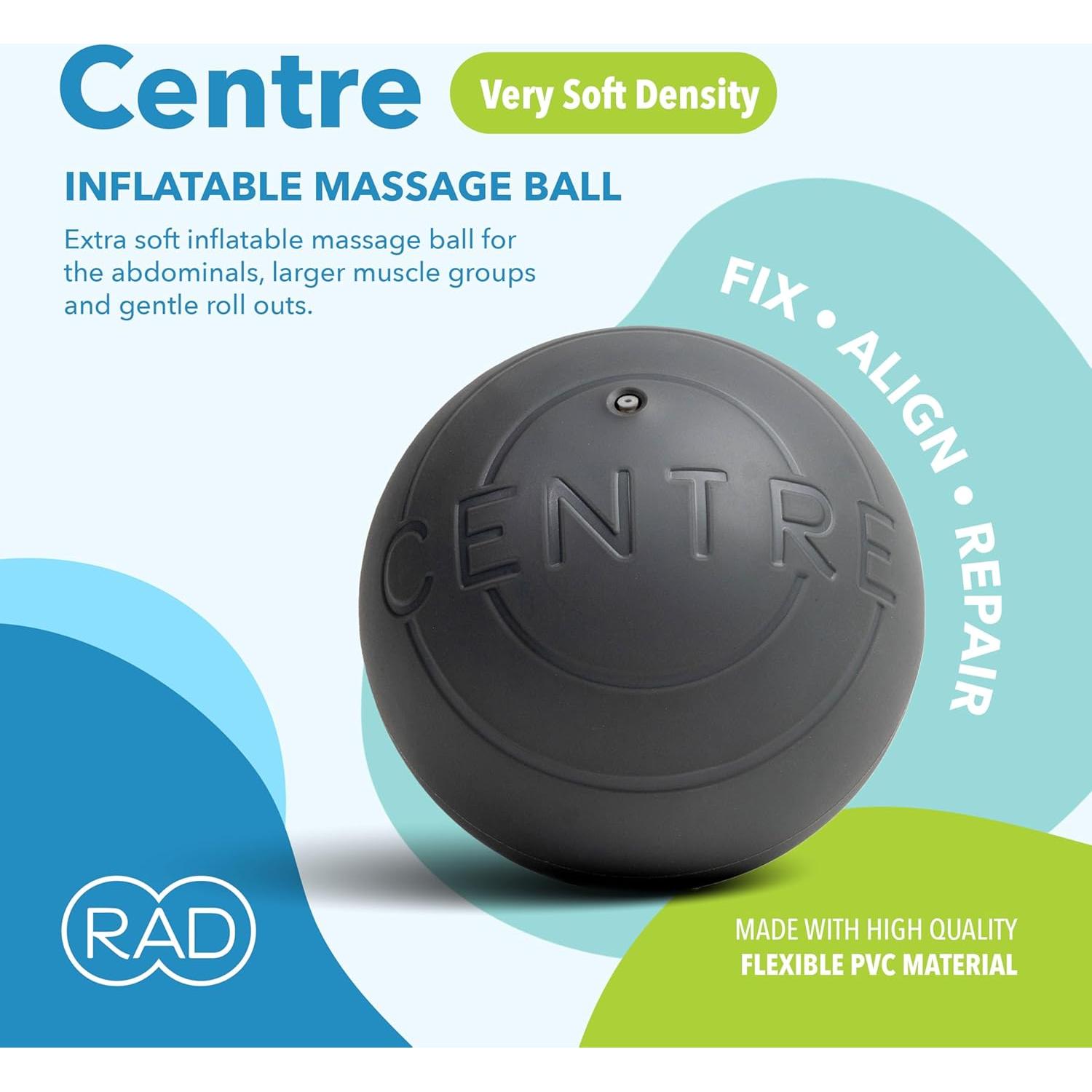 Bola de Masaje Miofascial RAD Centre 17.8 cm - Alivio Muscular