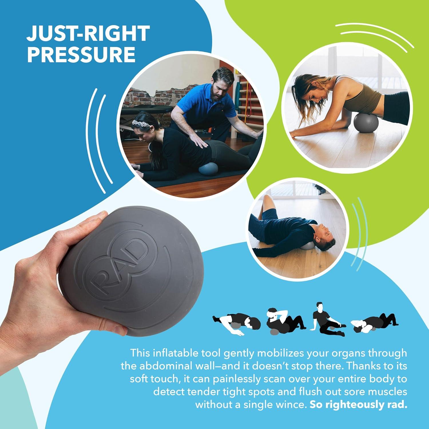 Bola de Masaje Miofascial RAD Centre 17.8 cm - Alivio Muscular