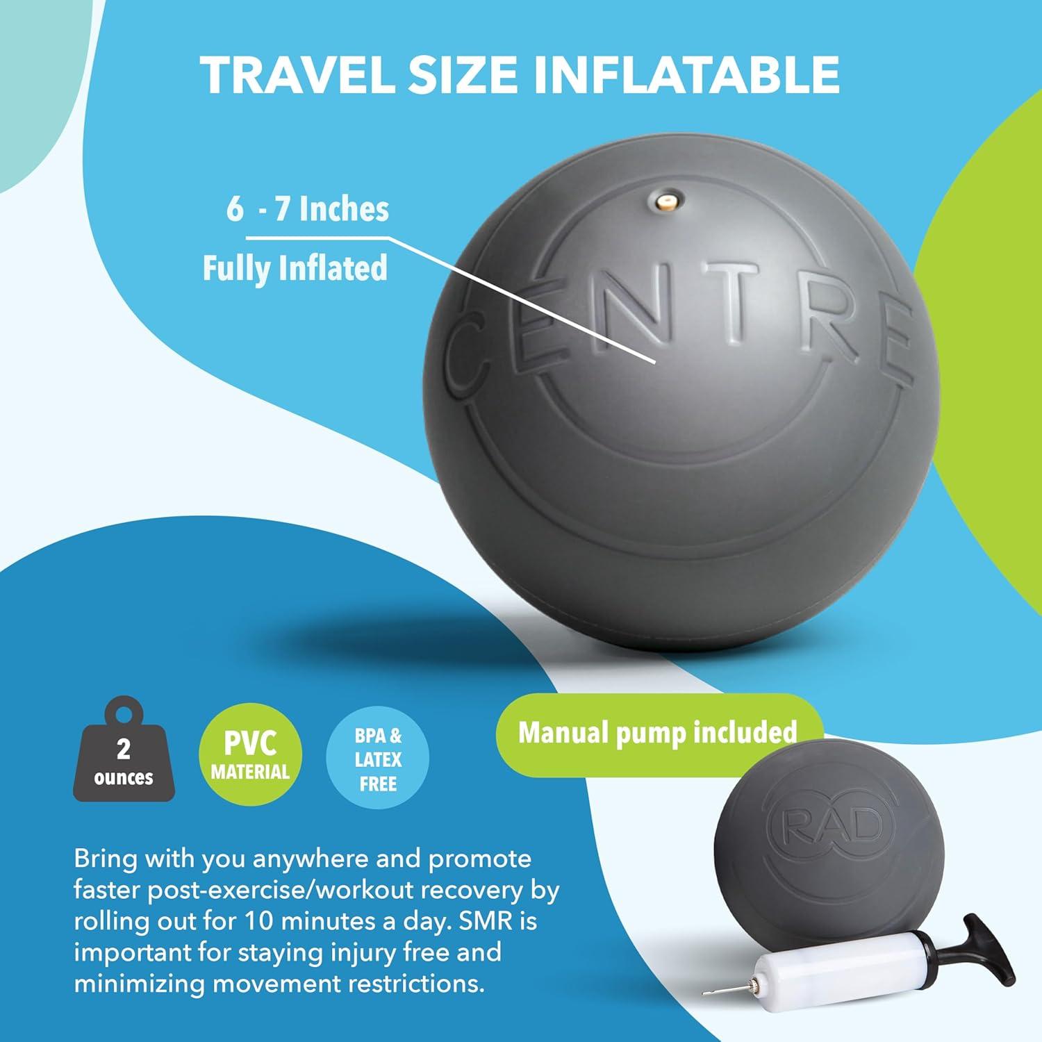 Bola de Masaje Miofascial RAD Centre 17.8 cm - Alivio Muscular