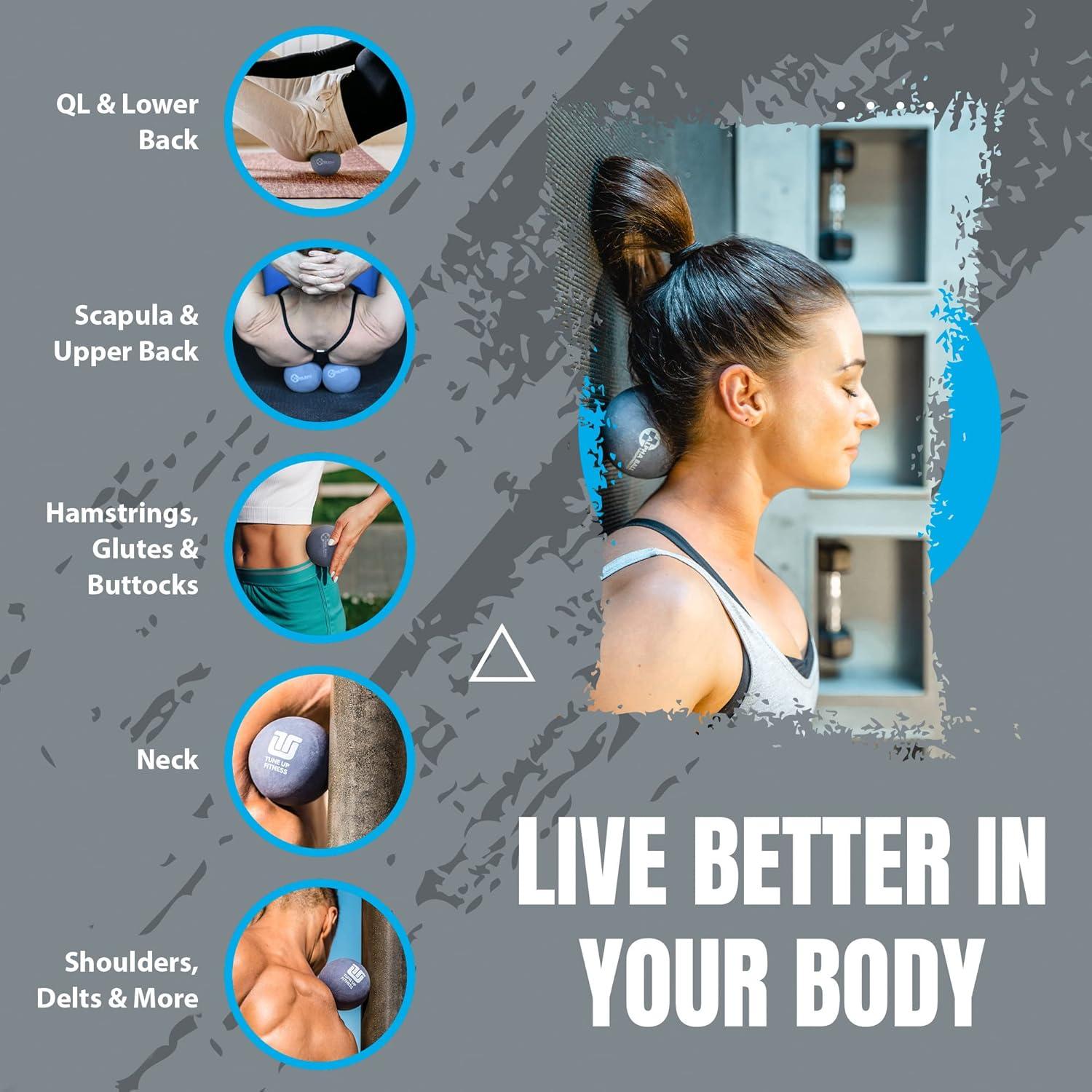 Bola de Masaje ALPHA Tune Up Fitness 8.9 cm para Liberación Miofascial